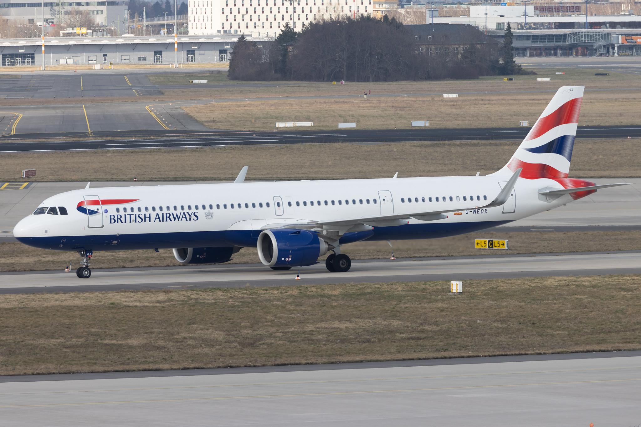 Flughafen Berlin Brandenburg: British Airways (BA / BAW) | Airbus A321-251NX A21N | G-NEOX | MSN 9162