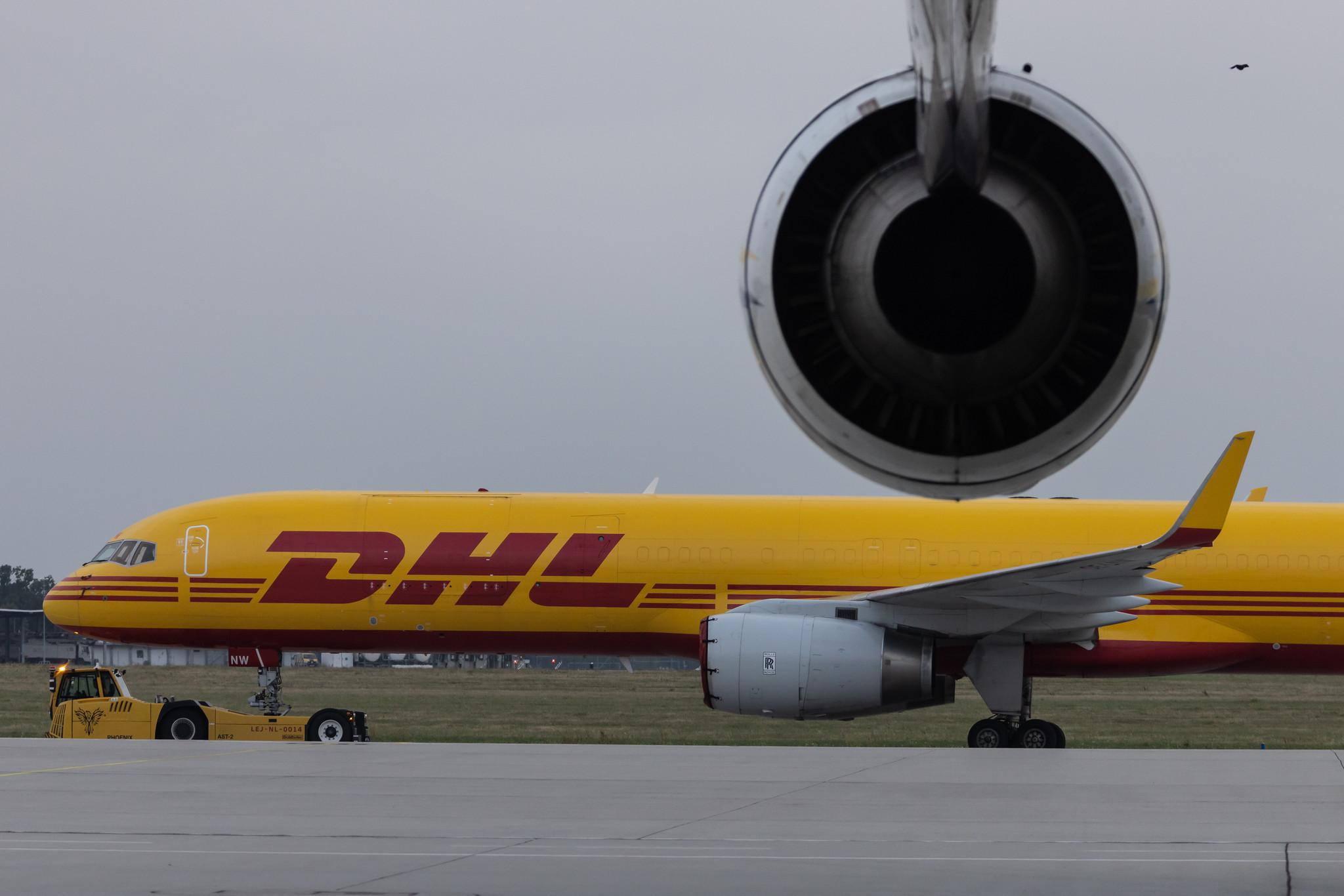 Leipzig Halle Airport: DHL (D0 / DHK) | Livery: Delivered with Pride | Operator: DHL Air Austria | Boeing 757-223(PCF) B752 | OE-LNW | MSN 29428