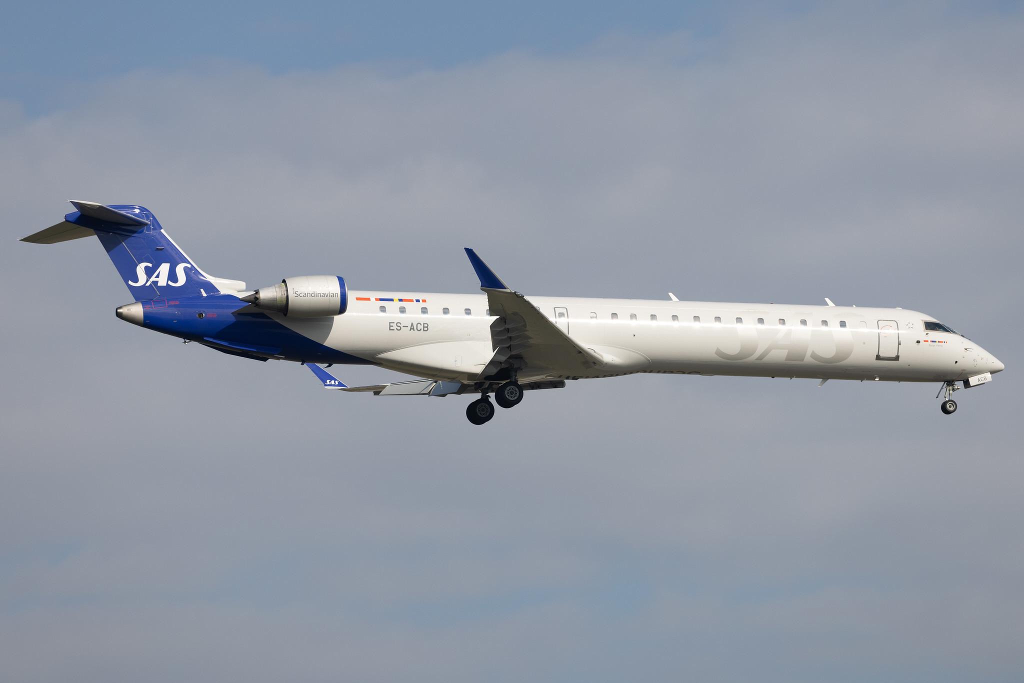 Frankfurt Airport: SAS (SK / SAS) | Operator: Xfly | Mitsubishi CRJ-900ER CRJ9 | ES-ACB | MSN 15261