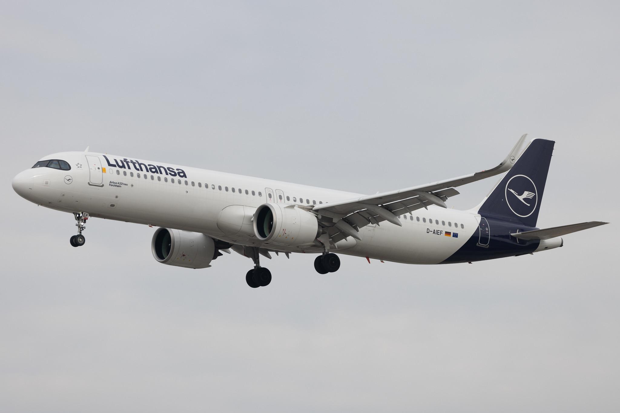 Frankfurt Airport: Lufthansa (LH / DLH) | Airbus A321-271NX A21N | D-AIEF | MSN 10010