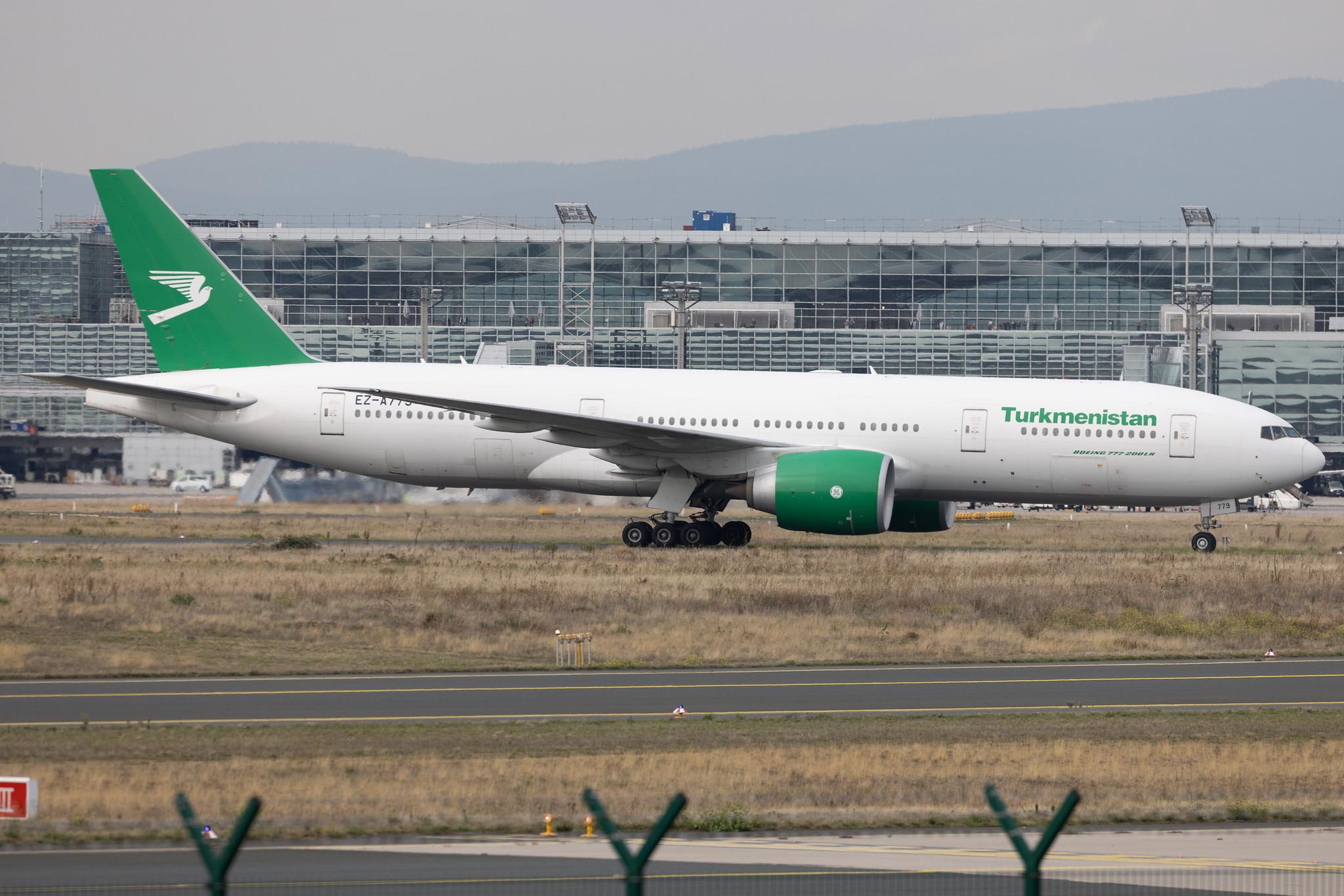 Frankfurt Airport: Turkmenistan Airlines (T5 / TUA) | Boeing 777-22K(LR) B77L | EZ-A779 | MSN 42297