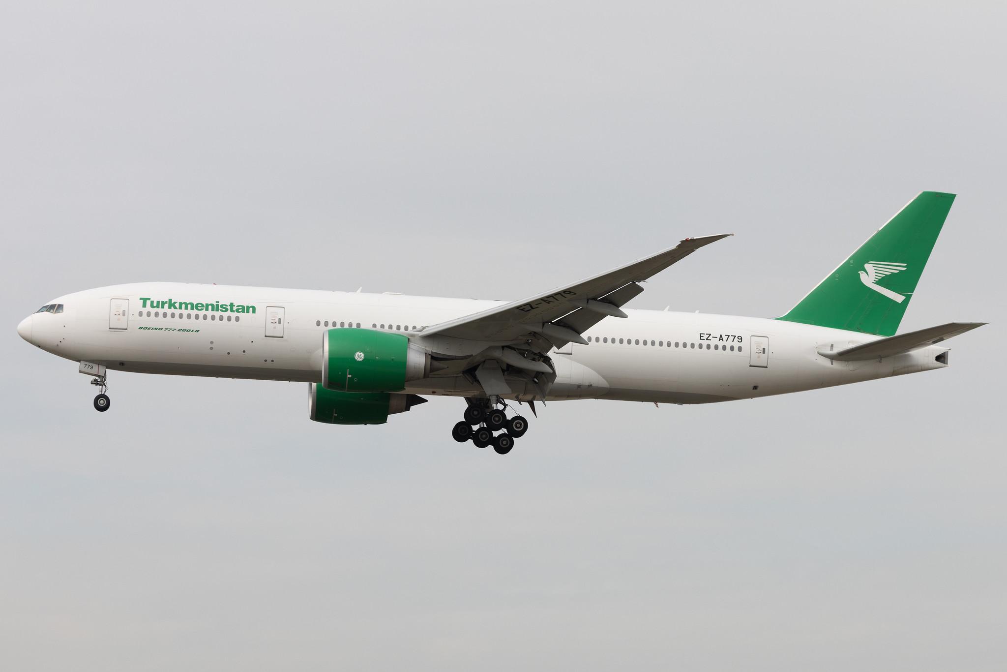 Frankfurt Airport: Turkmenistan Airlines (T5 / TUA) | Boeing 777-22K(LR) B77L | EZ-A779 | MSN 42297