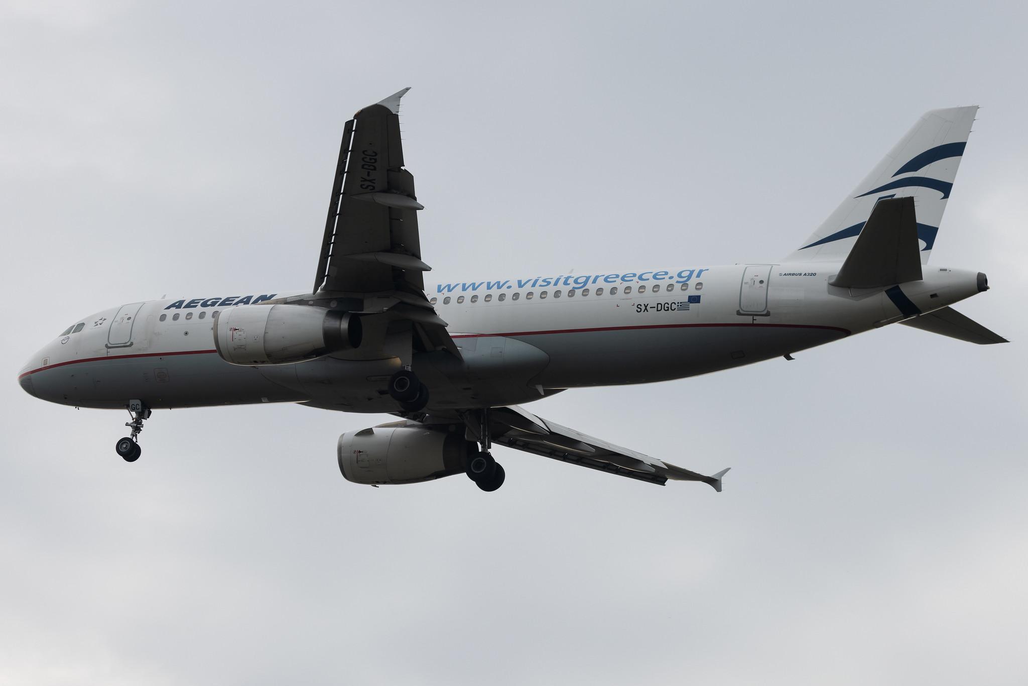 Frankfurt Airport: Aegean Airlines (A3 / AEE) | Airbus A320-232 A320 | SX-DGC | MSN 4094