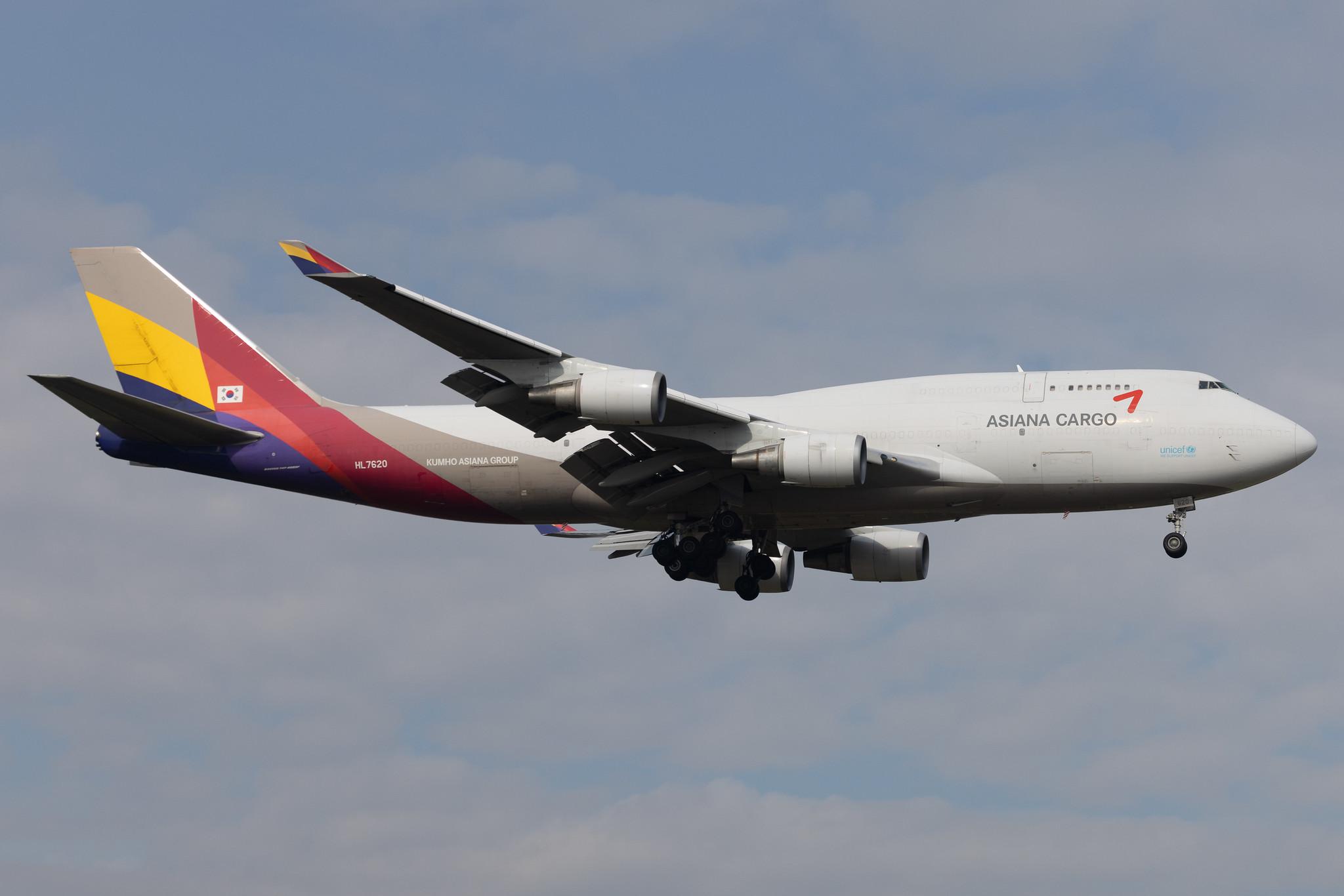 Frankfurt Airport: Asiana Cargo (OZ / AAR) | Operator: Asiana Airlines | Boeing 747-419(BDSF) B744 | HL7620 | MSN 29375