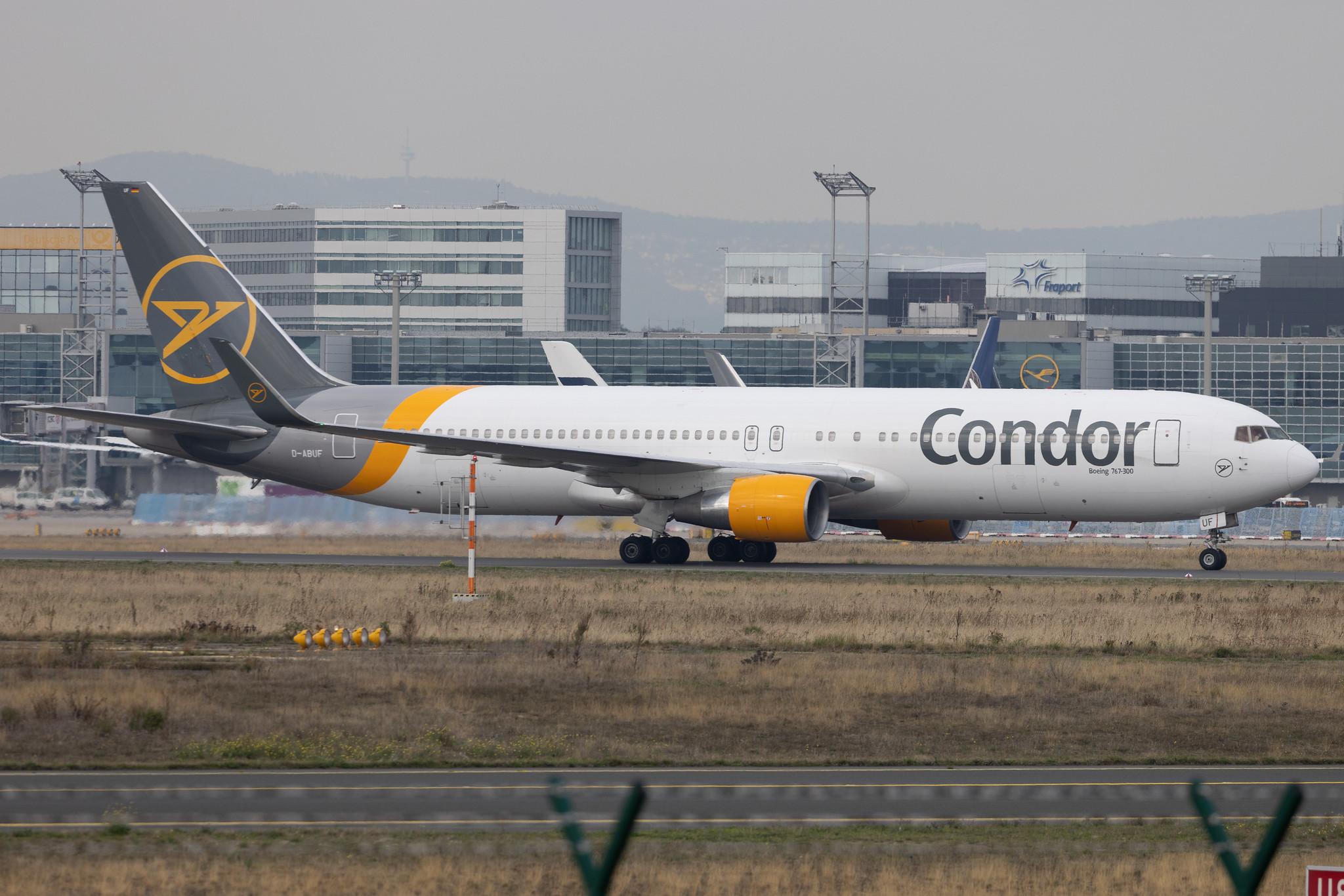 Frankfurt Airport: Condor (DE / CFG) | Boeing 767-330(ER) B763 | D-ABUF | MSN 26985