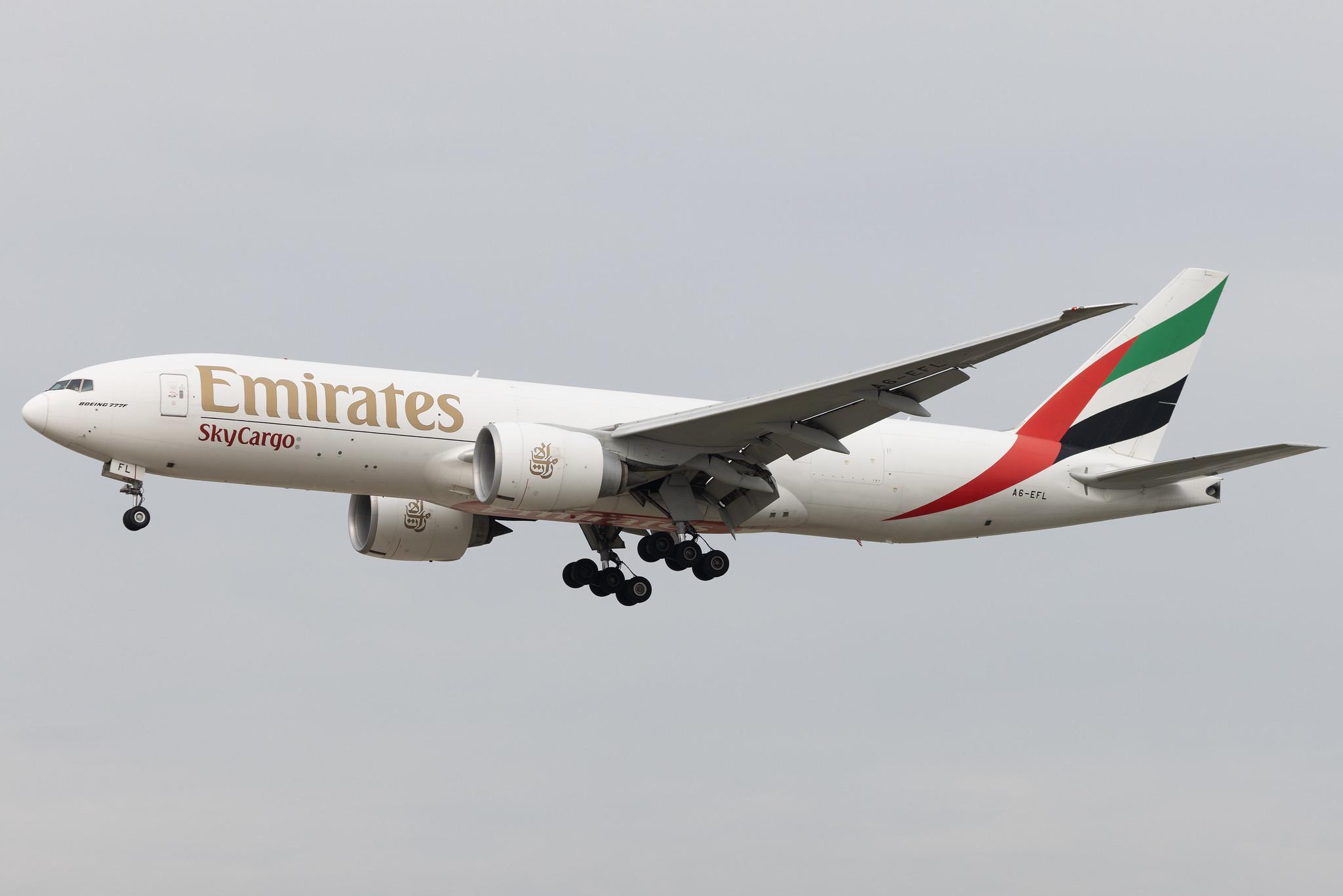 Frankfurt Airport: Emirates SkyCargo (EK / UAE) | Operator: Emirates | Boeing 777-F1H B77L | A6-EFL | MSN 42230