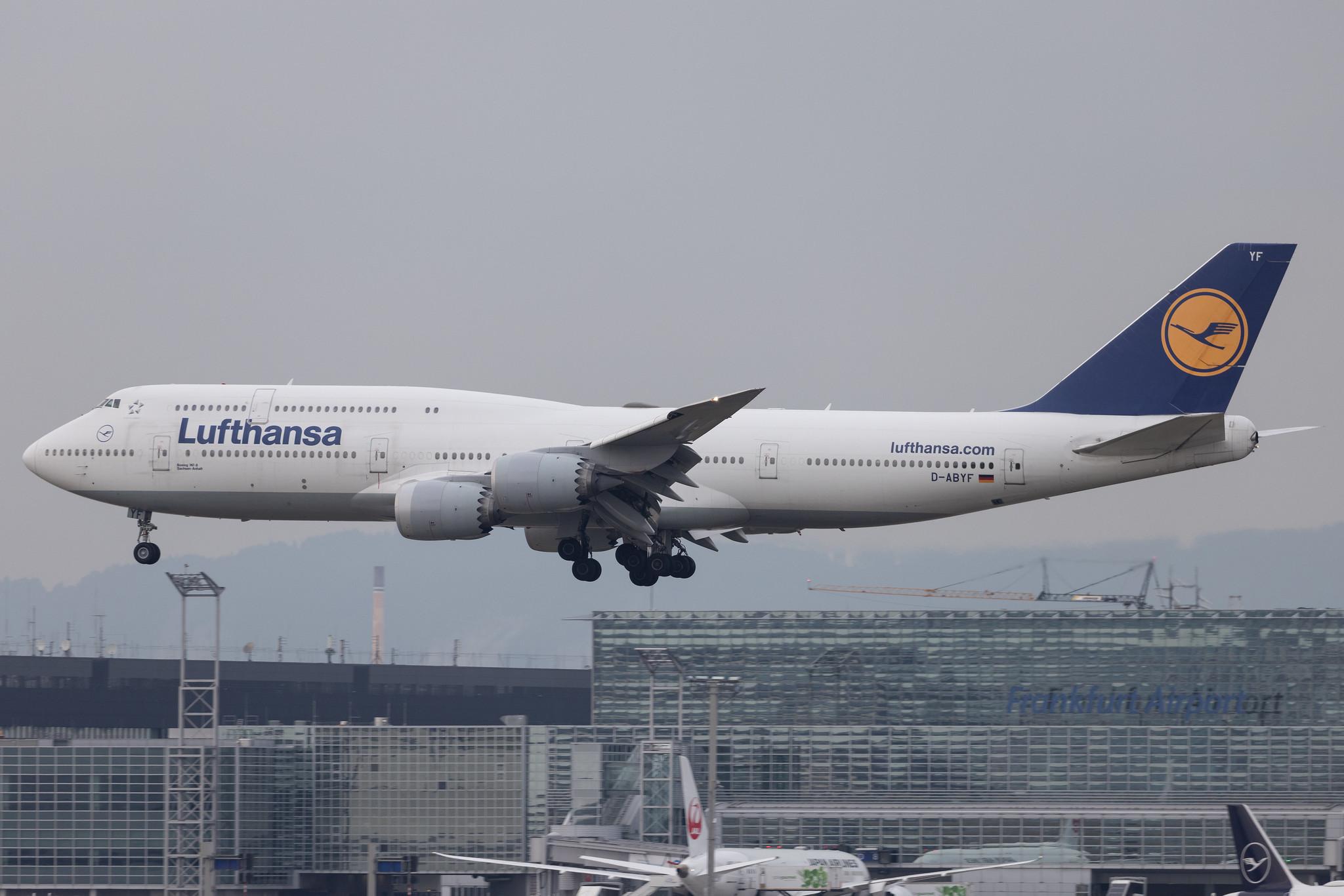 Frankfurt Airport: Lufthansa (LH / DLH) | Boeing 747-830 B748 | D-ABYF | MSN 37830