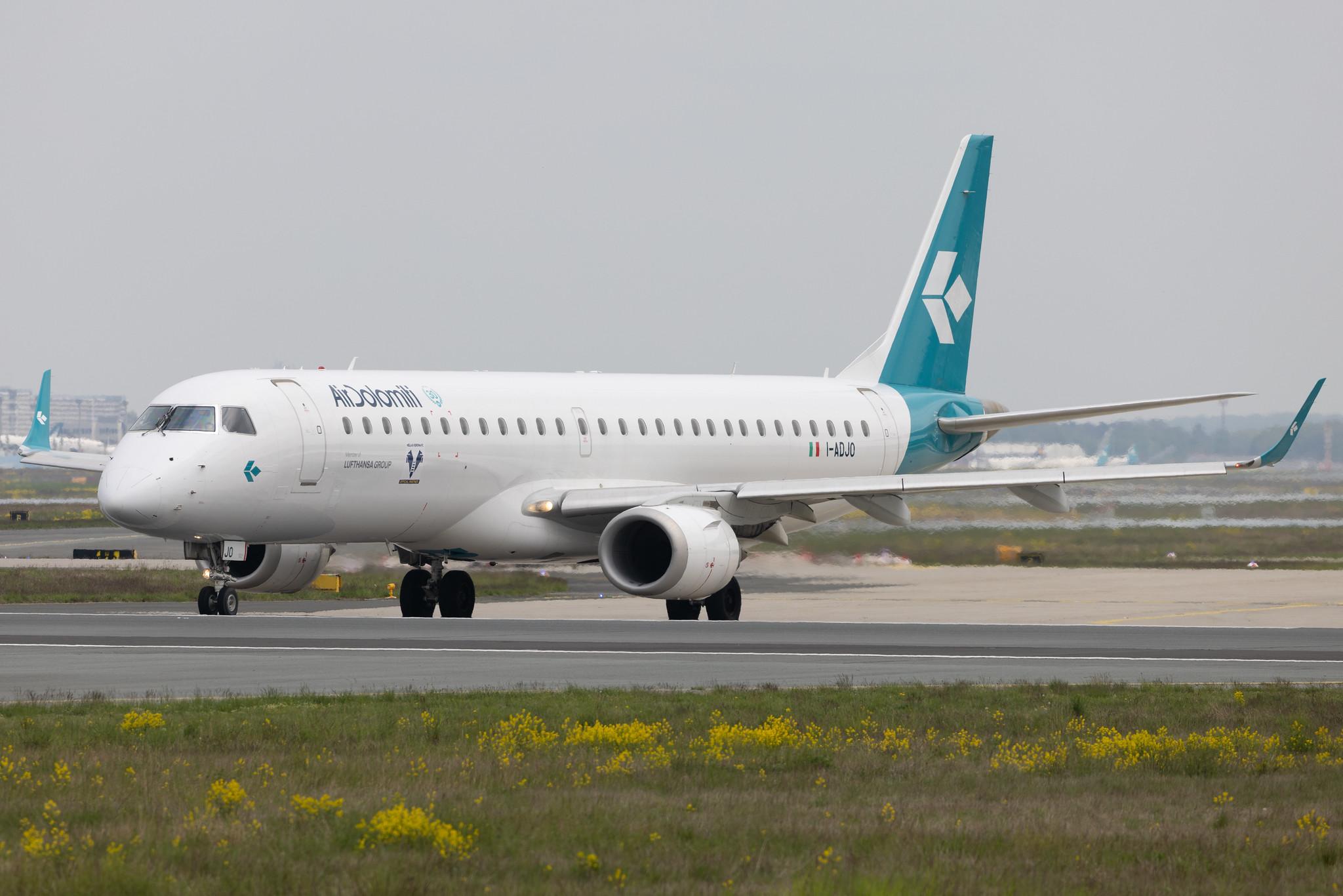 Frankfurt Airport: Air Dolomiti (EN / DLA) | Embraer E195LR E195 | I-ADJO | MSN 19000280