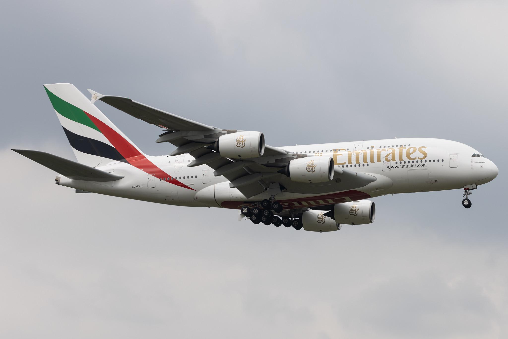 Frankfurt Airport: Emirates (EK / UAE) | Airbus A380-842 A388 | A6-EVI | MSN 258