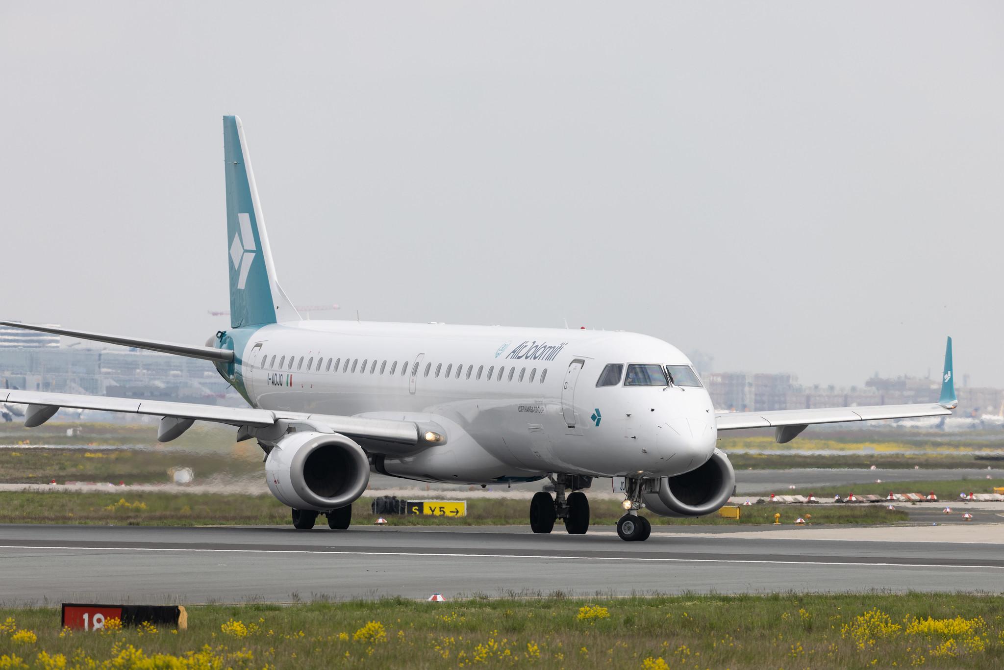Frankfurt Airport: Air Dolomiti (EN / DLA) | Embraer E195LR E195 | I-ADJO | MSN 19000280