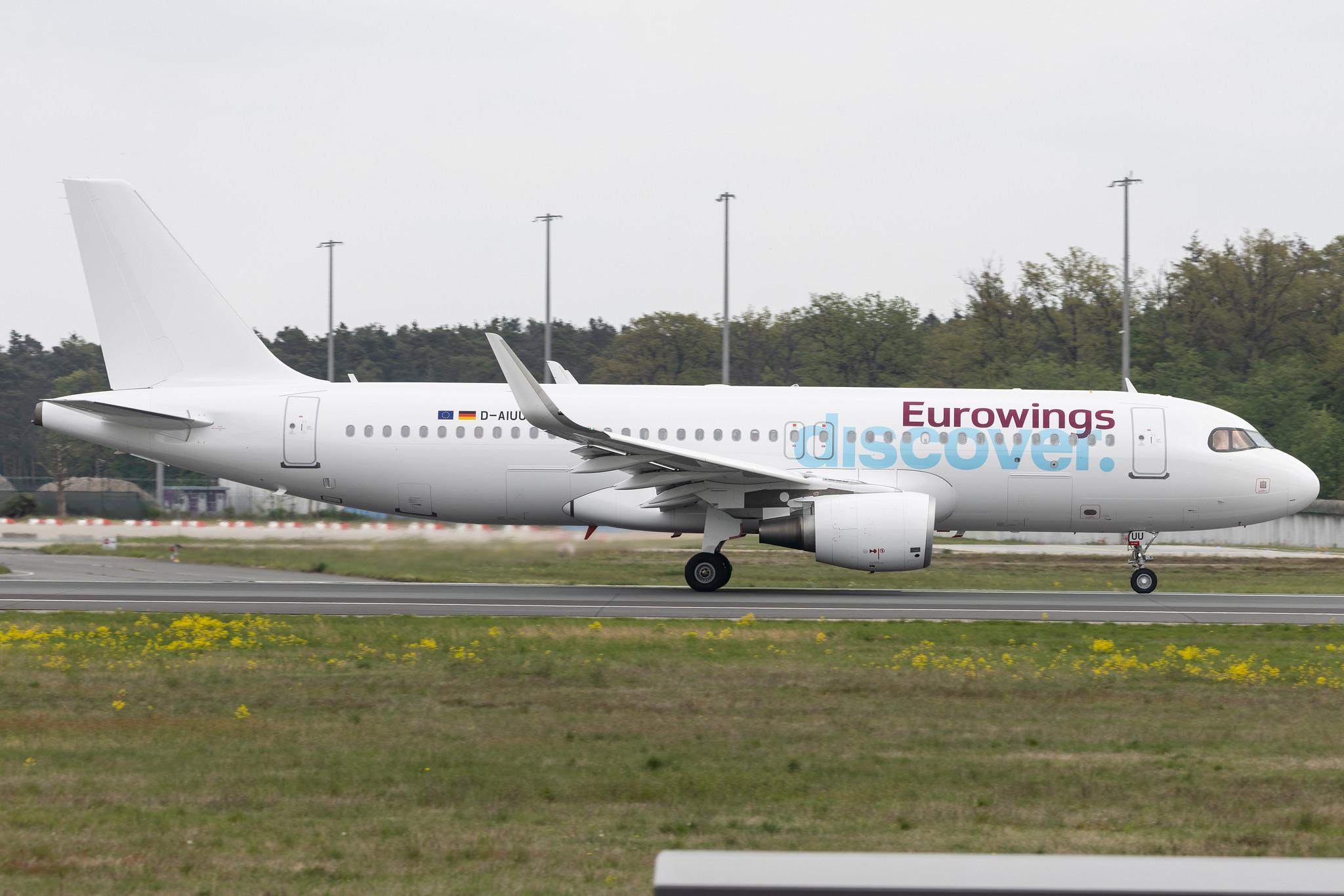 Frankfurt Airport: Eurowings Discover (4Y / OCN) | Airbus A320-214 A320 | D-AIUU | MSN 7158