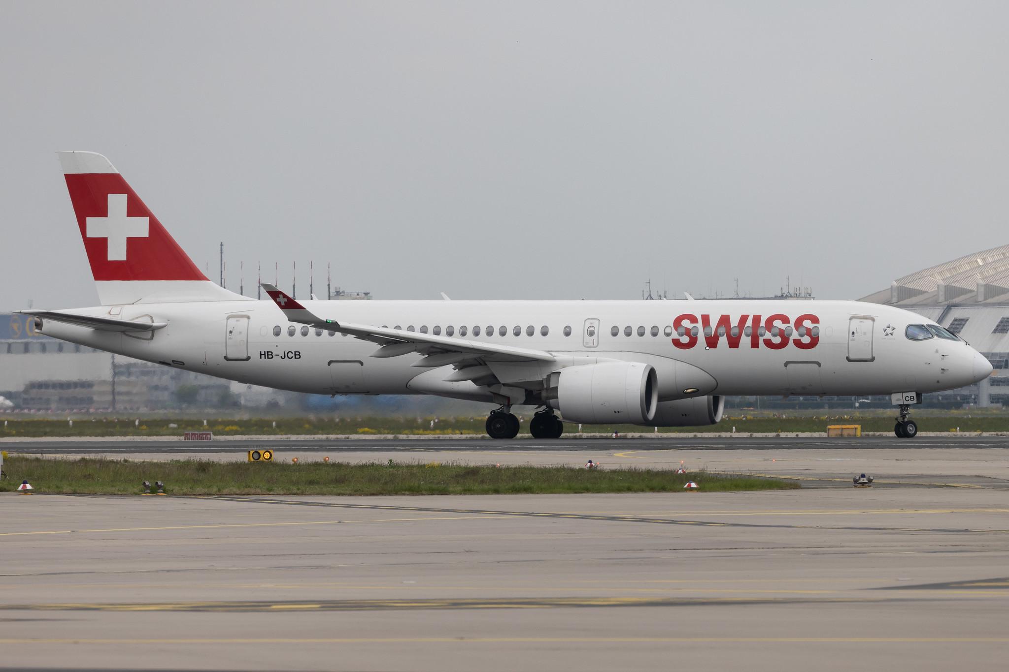 Frankfurt Airport: Swiss (LX / SWR) | Airbus A220-300 BCS3 | HB-JCB | MSN 55011
