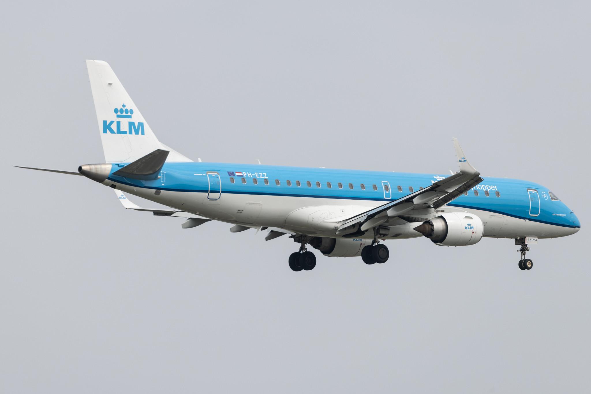 Frankfurt Airport: KLM (KL / KLM) | Operator: KLM Cityhopper | Embraer E190STD E190 | PH-EZZ | MSN 19000654