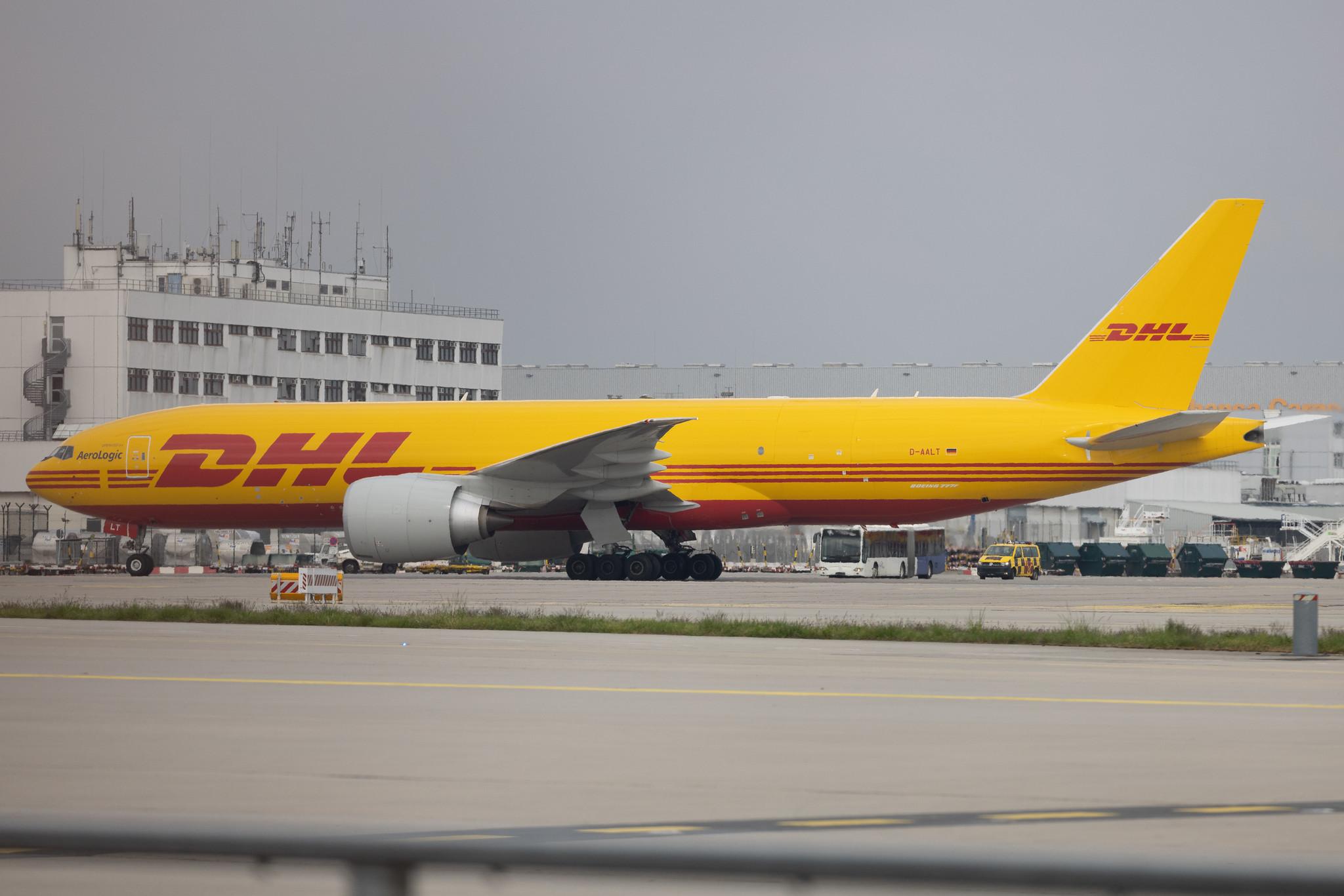 Frankfurt Airport: DHL (D0 / DHK) | Operator: AeroLogic | Boeing 777-F B77L | D-AALT | MSN 66863