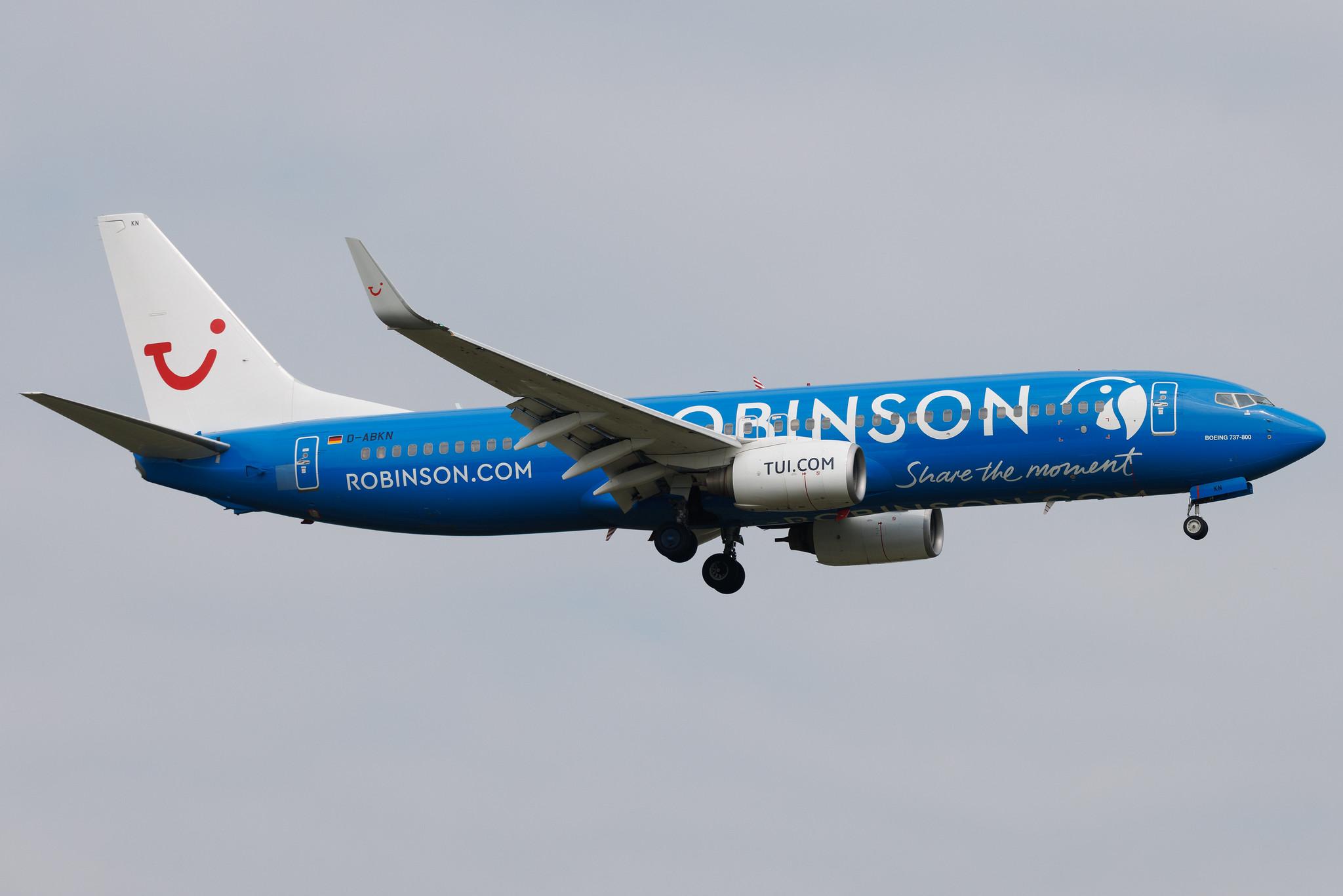 Frankfurt Airport: TUI (X3 / TUI) | Livery: Robinson Club Resorts Livery | Operator: TUI fly | Boeing 737-86J B738 | D-ABKN | MSN 37756