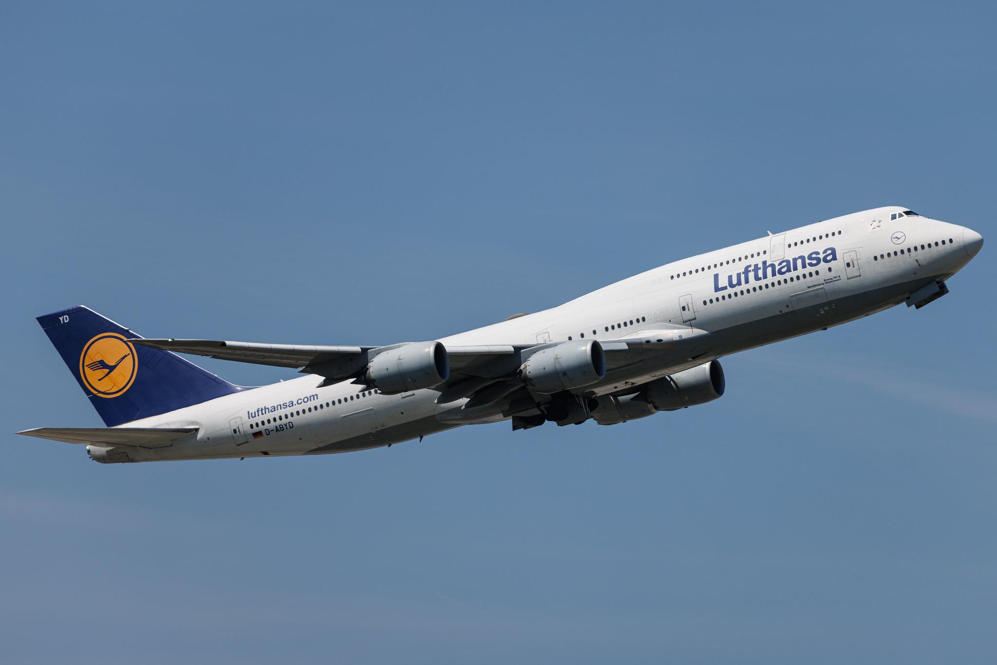Frankfurt Airport: Lufthansa (LH / DLH) | Boeing 747-830 B748 | D-ABYD | MSN 37829