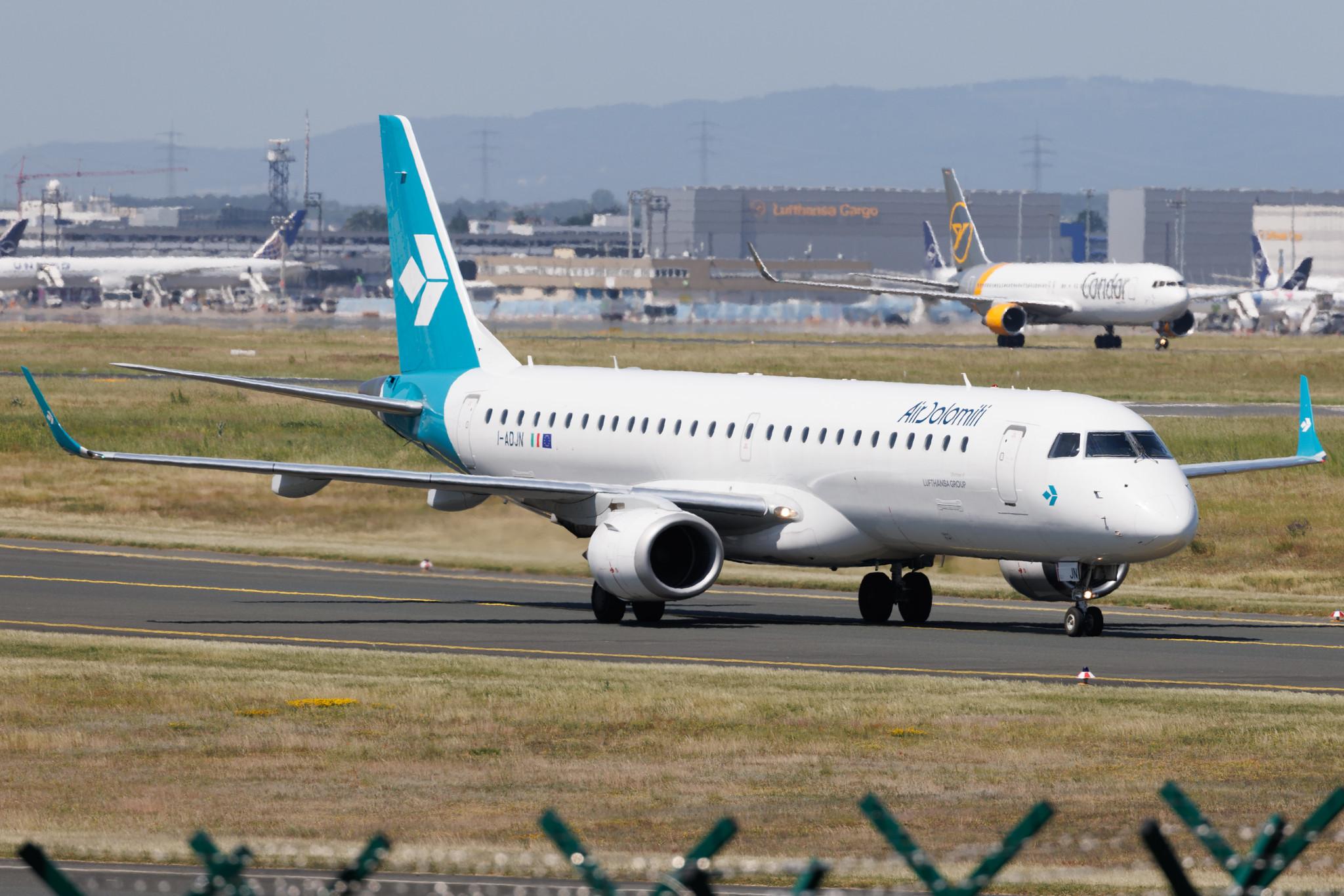 Frankfurt Airport: Air Dolomiti (EN / DLA) | Embraer E195LR E195 | I-ADJN | MSN 19000270