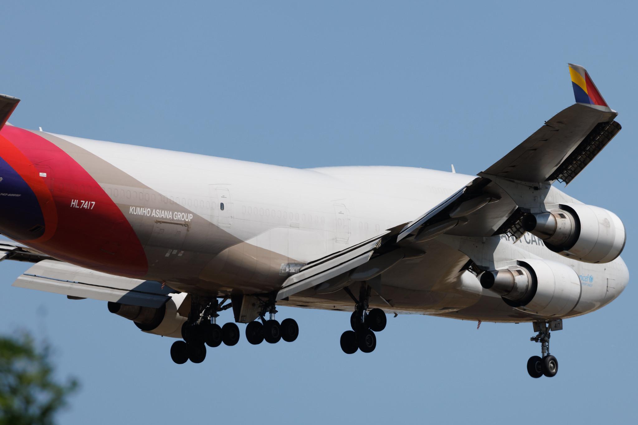 Frankfurt Airport: Asiana Cargo (OZ / AAR) | Operator: Asiana Airlines | Boeing 747-48E(BDSF) B744 | HL7417 | MSN 25779