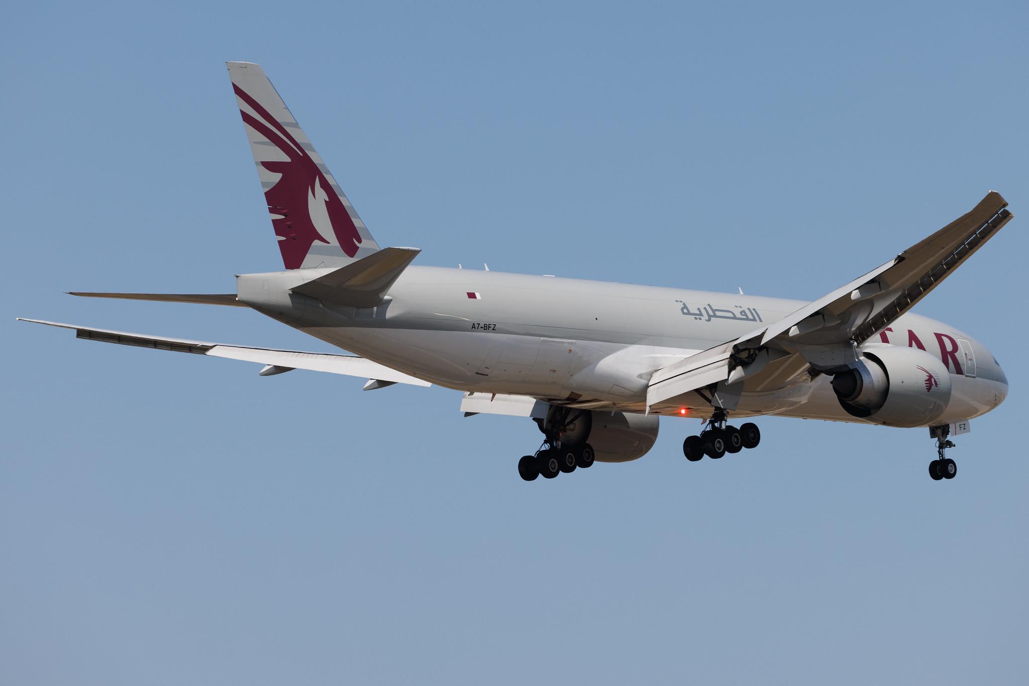 Frankfurt Airport: Qatar Cargo (QR / QTR) | Operator: Qatar Airways | Boeing 777-F B77L | A7-BFZ | MSN 66872