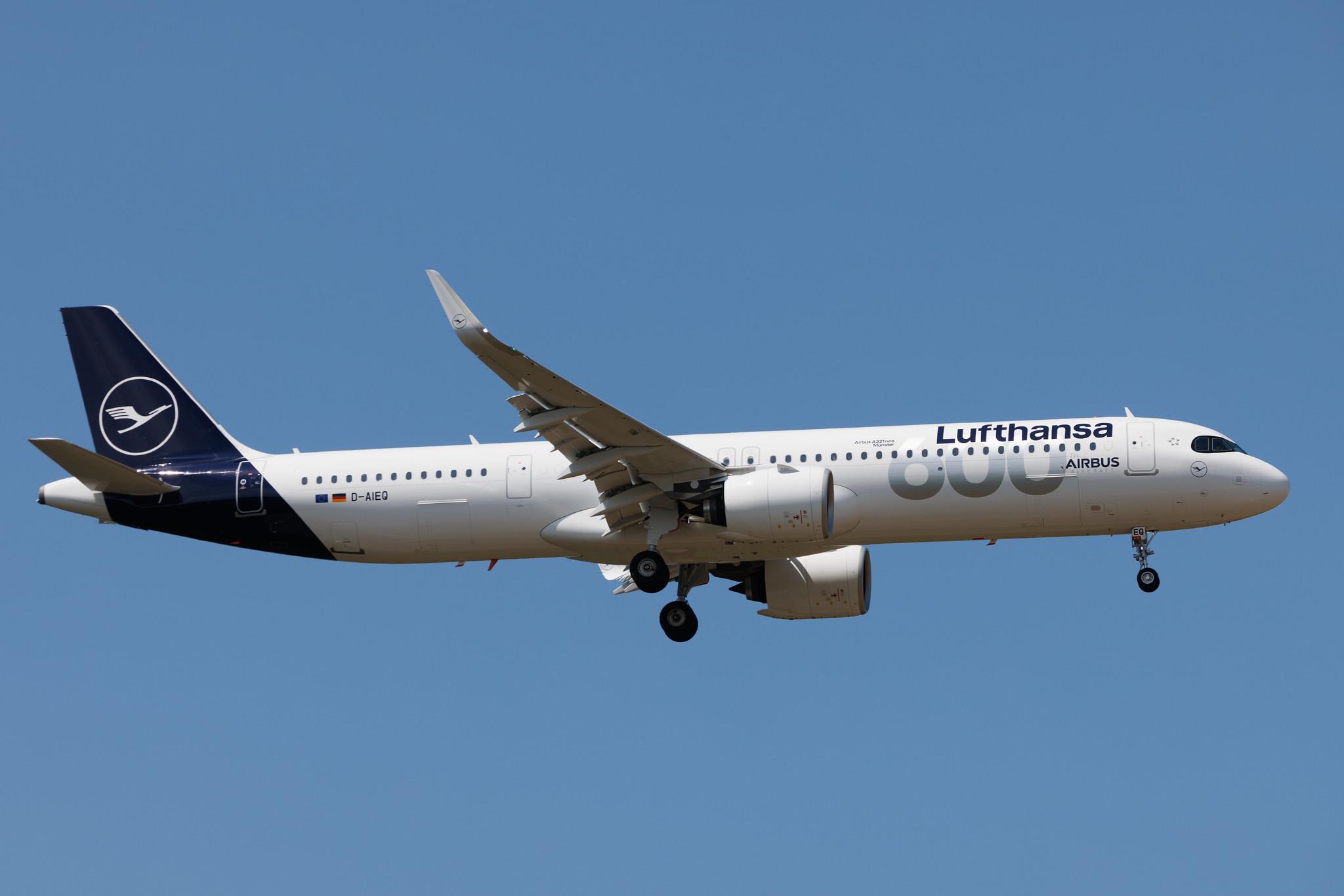 Frankfurt Airport: Lufthansa (LH / DLH) | Livery: 600th Airbus Aircraft | Airbus A321-271NX A21N | D-AIEQ | MSN 11267