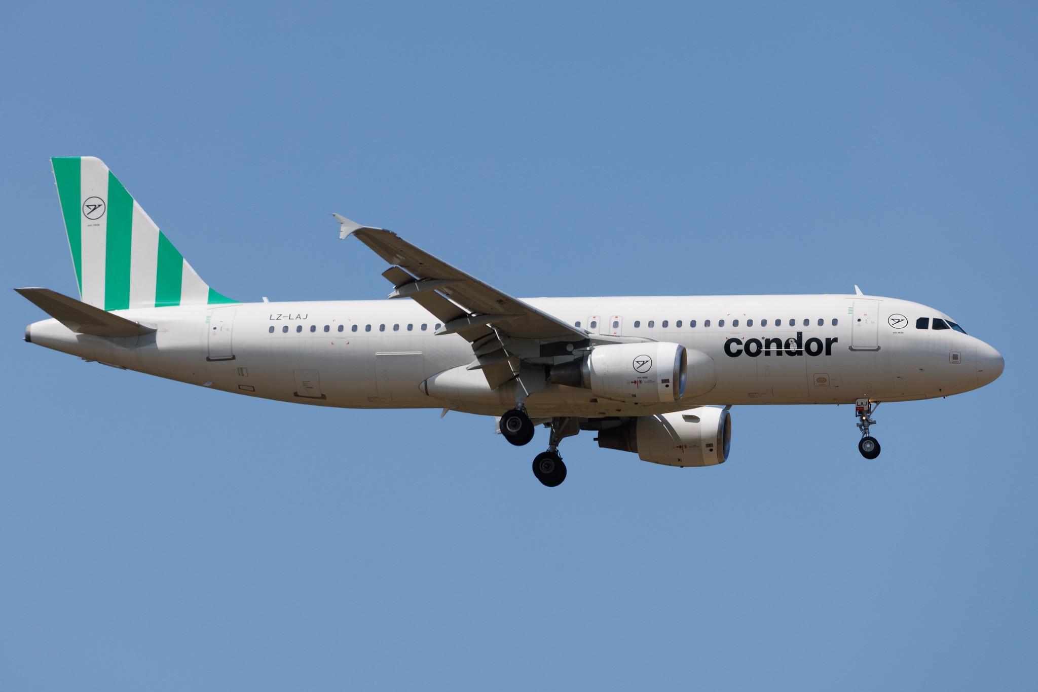 Frankfurt Airport: Condor (DE / CFG) | Operator: European Air Charter | Airbus A320-214 A320 | LZ-LAJ | MSN 02764