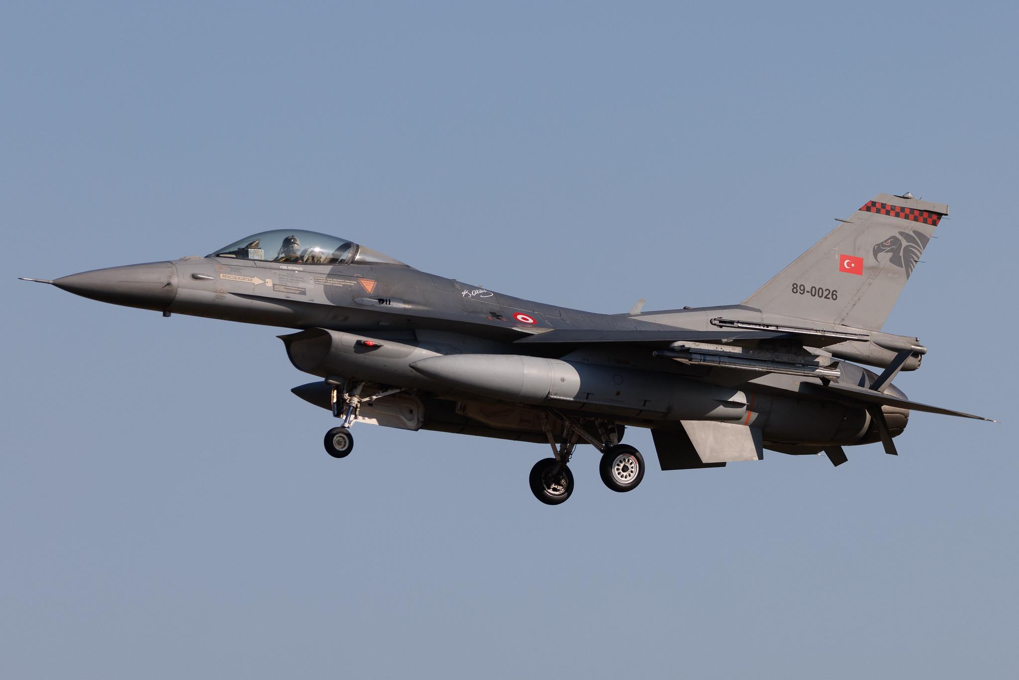 Schleswig Jagel Airport: Turkish Air Force (HVK) | General Dynamics F-16C Fighting Falcon F16 | 89-0026 | MSN 4R-44