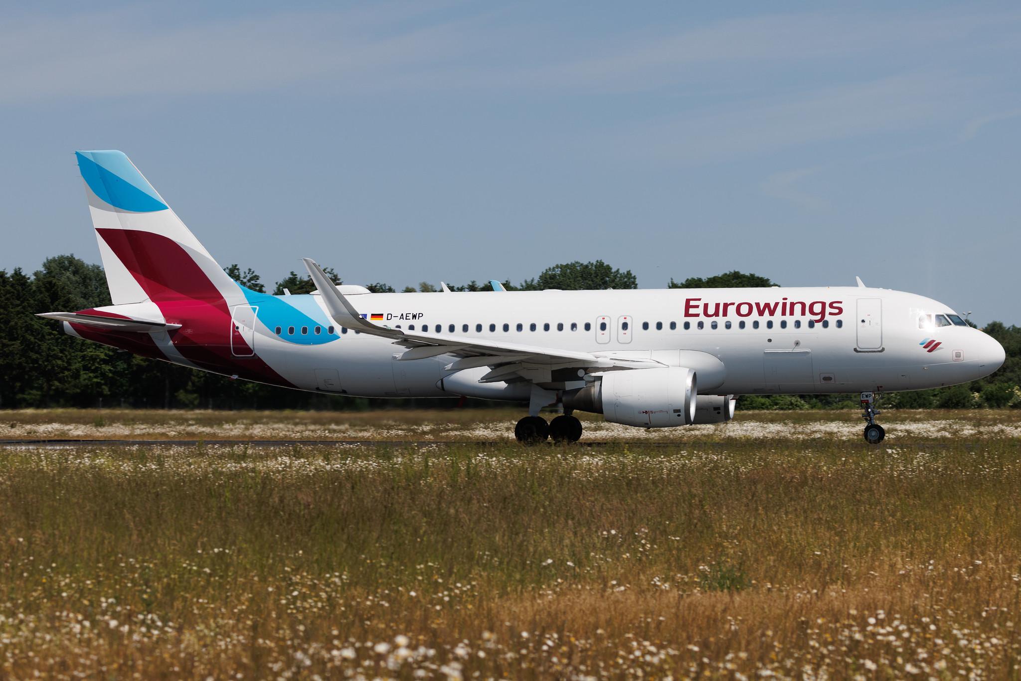 Hamburg Airport: Eurowings (EW / EWG) | Airbus A320-214 A320 | D-AEWP | MSN 7377