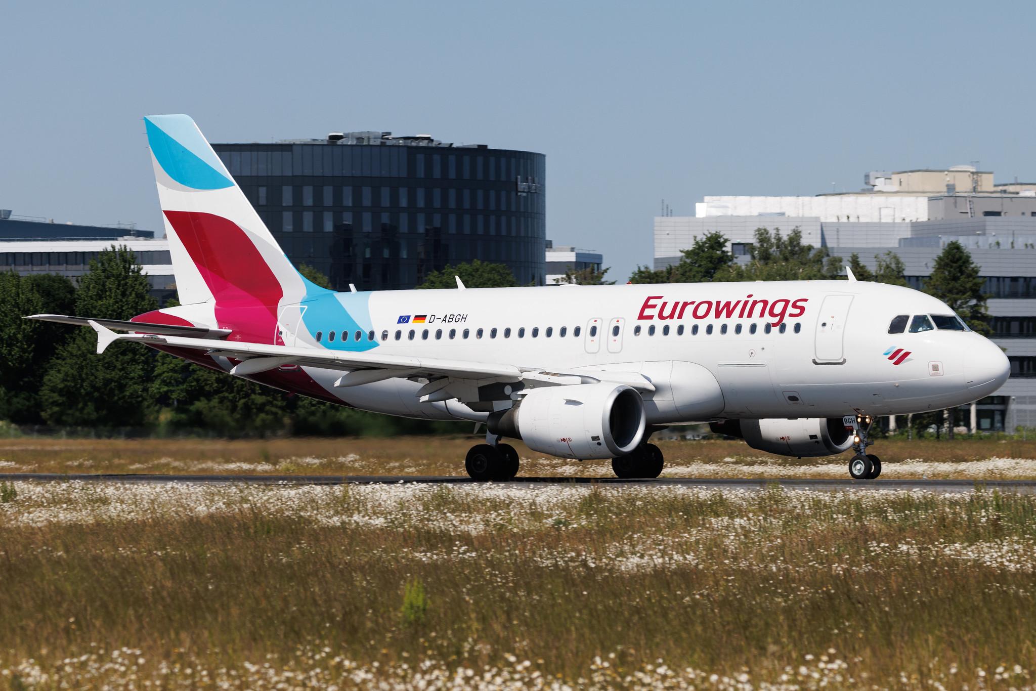 Hamburg Airport: Eurowings (EW / EWG) | Airbus A319-112 A319 | D-ABGH | MSN 3245