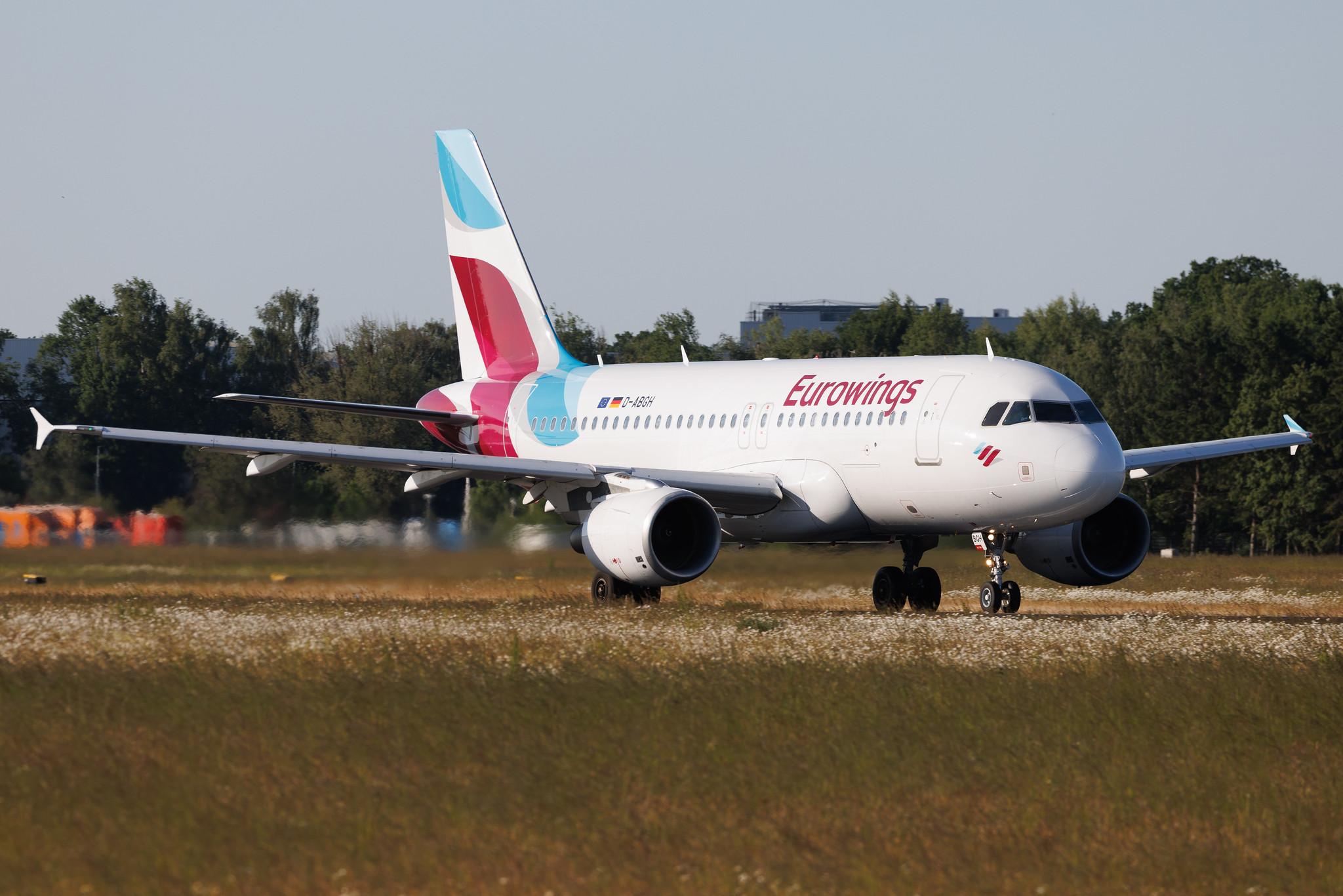 Hamburg Airport: Eurowings (EW / EWG) | Airbus A319-112 A319 | D-ABGH | MSN 3245