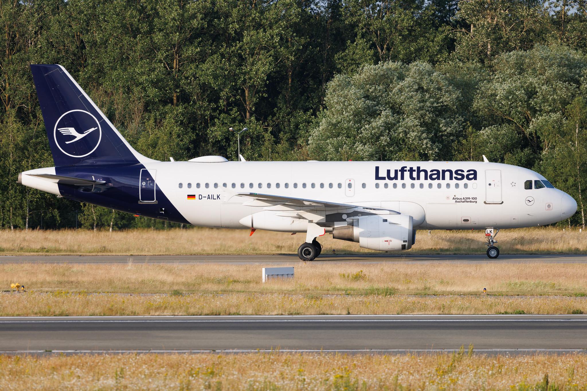 Hamburg Airport: Lufthansa (LH / DLH) | Airbus A319-114 A319 | D-AILK | MSN 0679