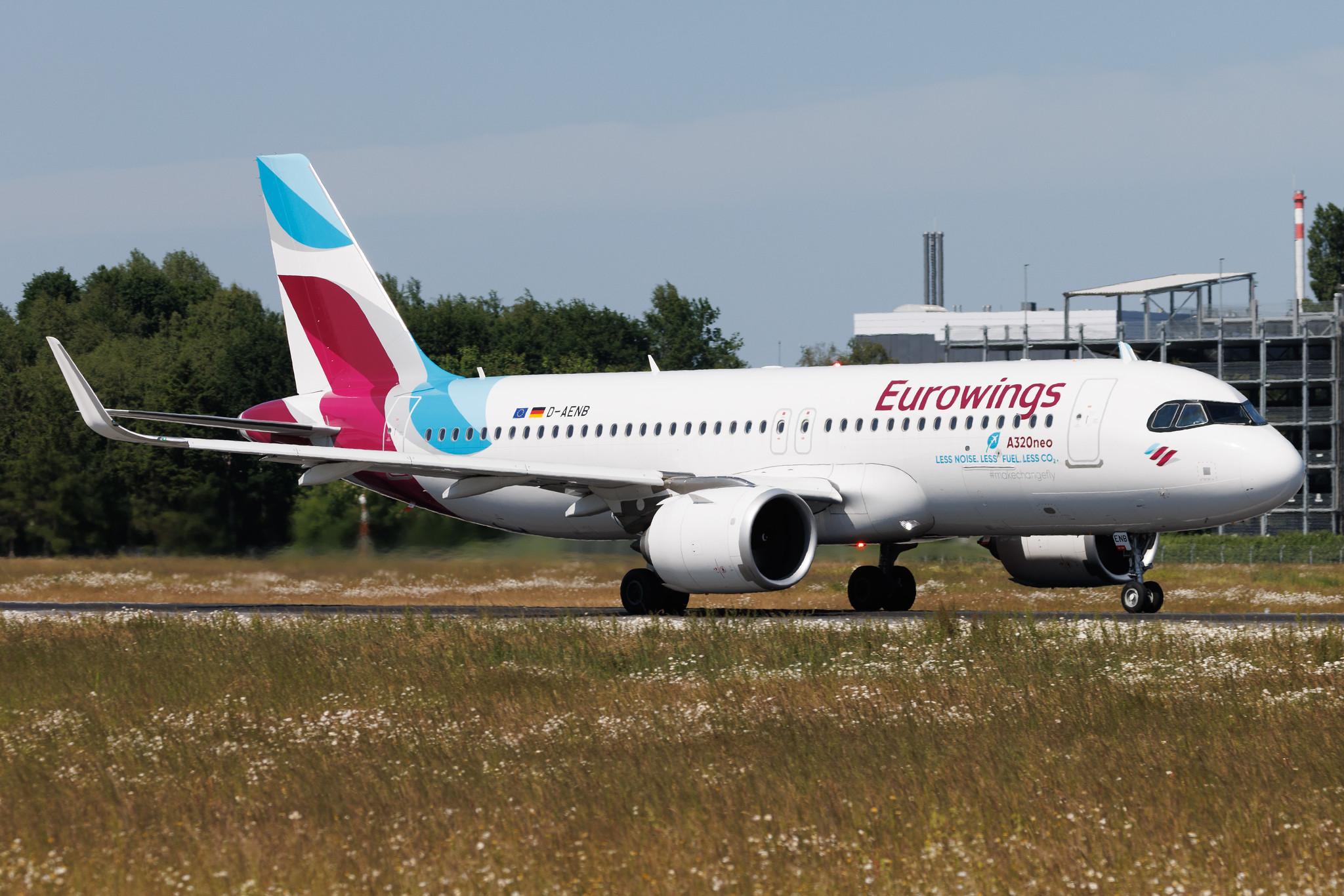 Hamburg Airport: Eurowings (EW / EWG) | Airbus A320-251N A20N | D-AENB | MSN 10798