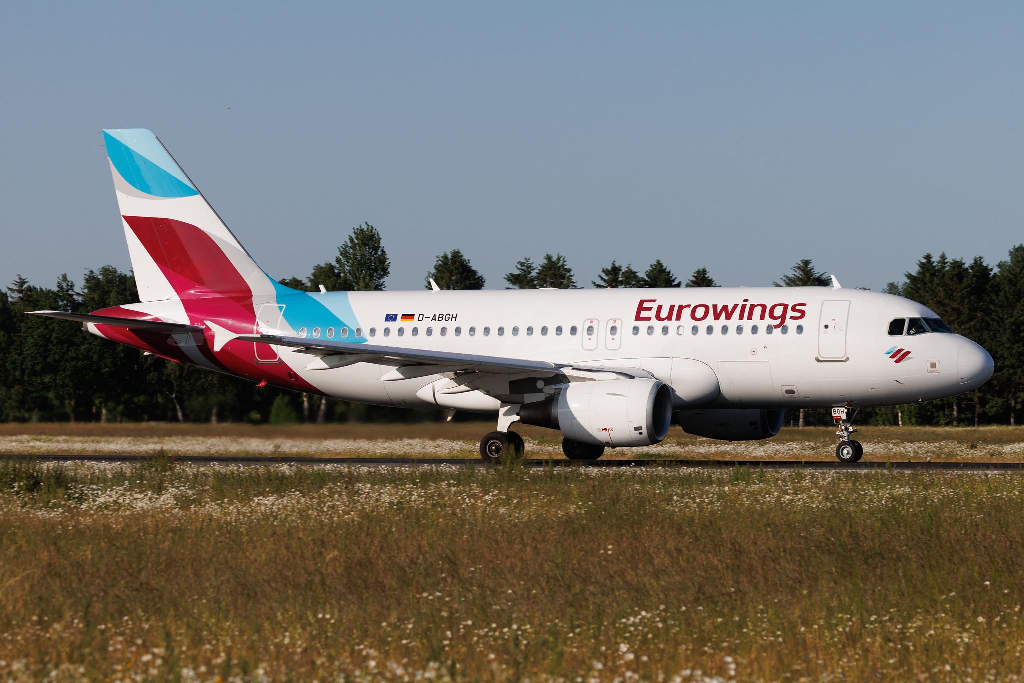 Hamburg Airport: Eurowings (EW / EWG) | Airbus A319-112 A319 | D-ABGH | MSN 3245