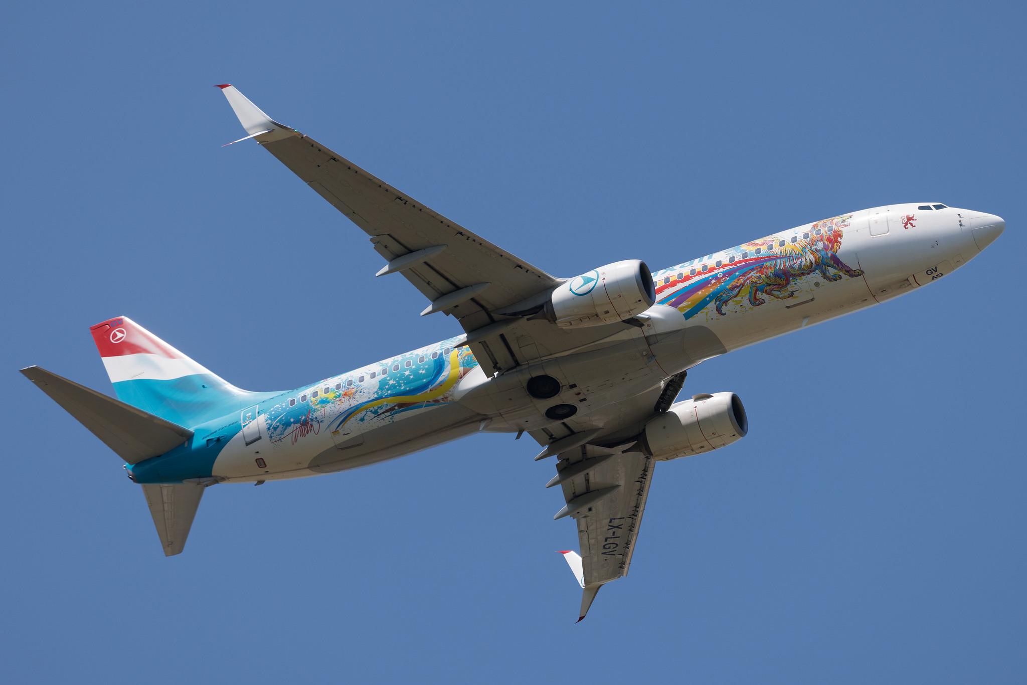 Luxembourg Findel Airport: Luxair (LG / LGL) | Livery: 60 Years Livery | Boeing 737-8C9 B738 | LX-LGV | MSN 41190