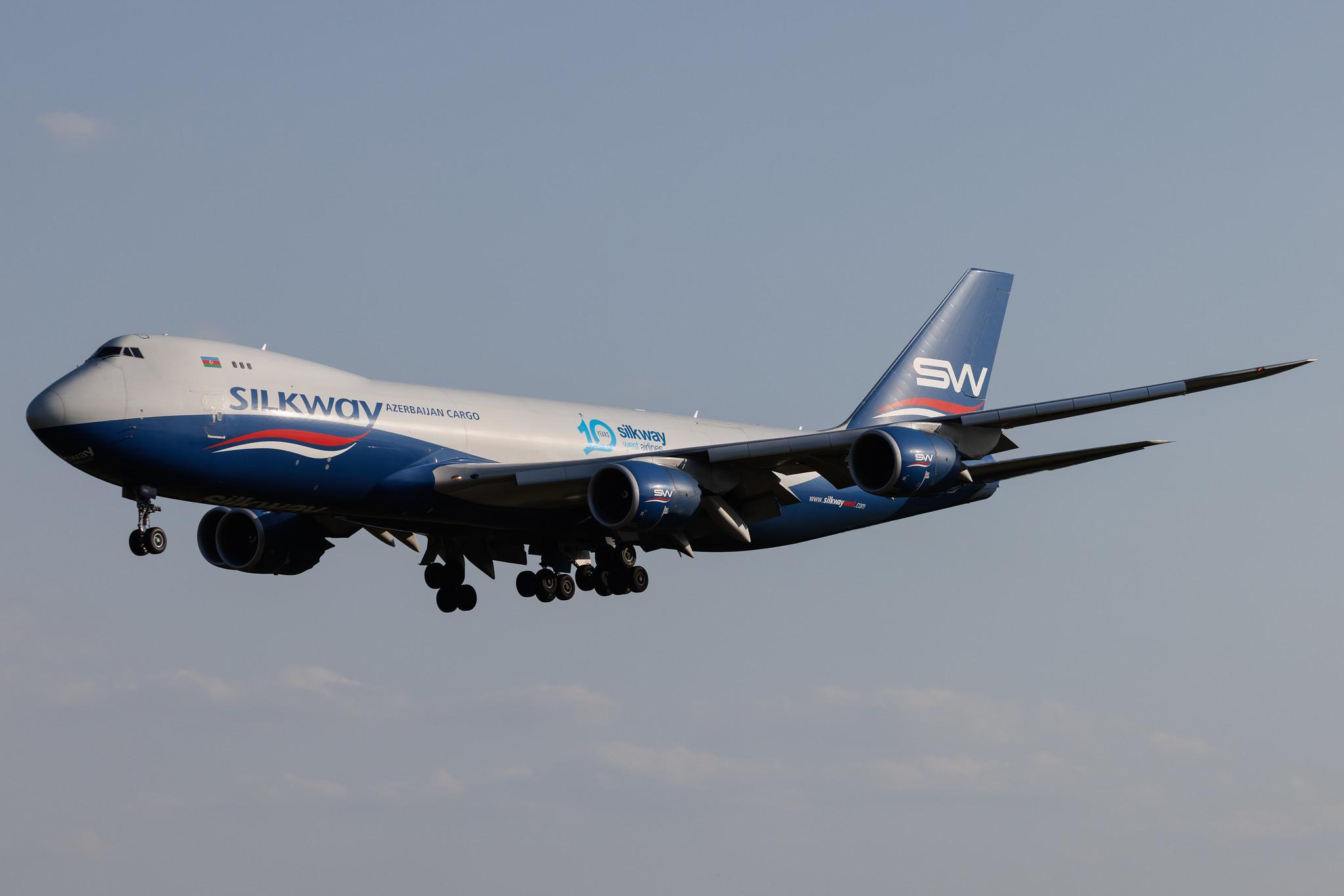 Luxembourg Findel Airport: Silk Way West Airlines (7L / AZG) | Boeing 747-83QF B748 | VQ-BBM | MSN 62709