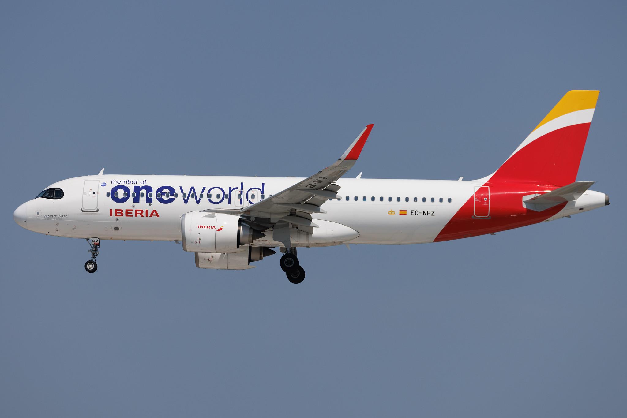 Hamburg Airport: Iberia (IB / IBE) | Livery: Oneworld Livery | Airbus A320-251N A20N | EC-NFZ | MSN 10002