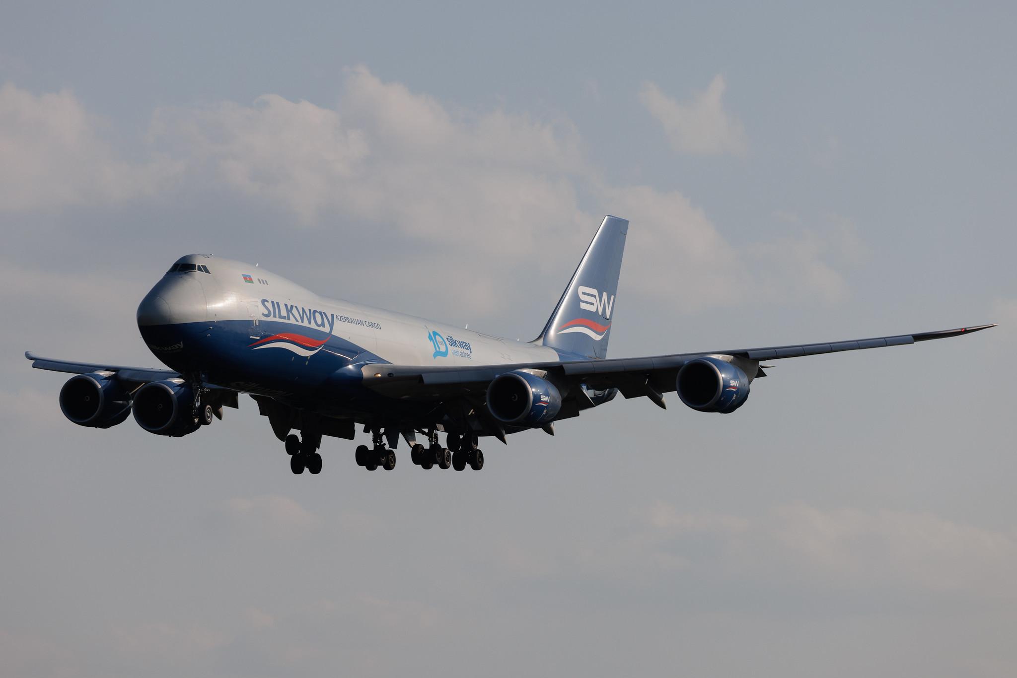 Luxembourg Findel Airport: Silk Way West Airlines (7L / AZG) | Boeing 747-83QF B748 | VQ-BBM | MSN 62709