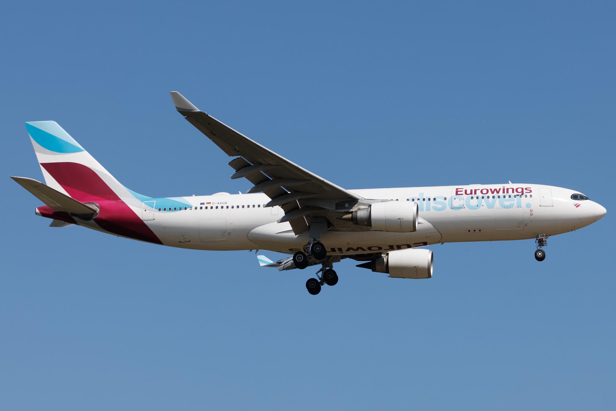 Frankfurt Airport: Eurowings Discover (4Y / OCN) | Airbus A330-203 A332 | D-AXGB | MSN 0684
