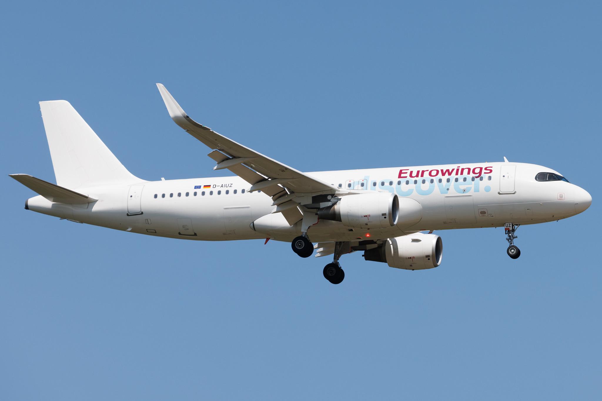 Frankfurt Airport: Eurowings Discover (4Y / OCN) | Airbus A320-214 A320 | D-AIUZ | MSN 7625