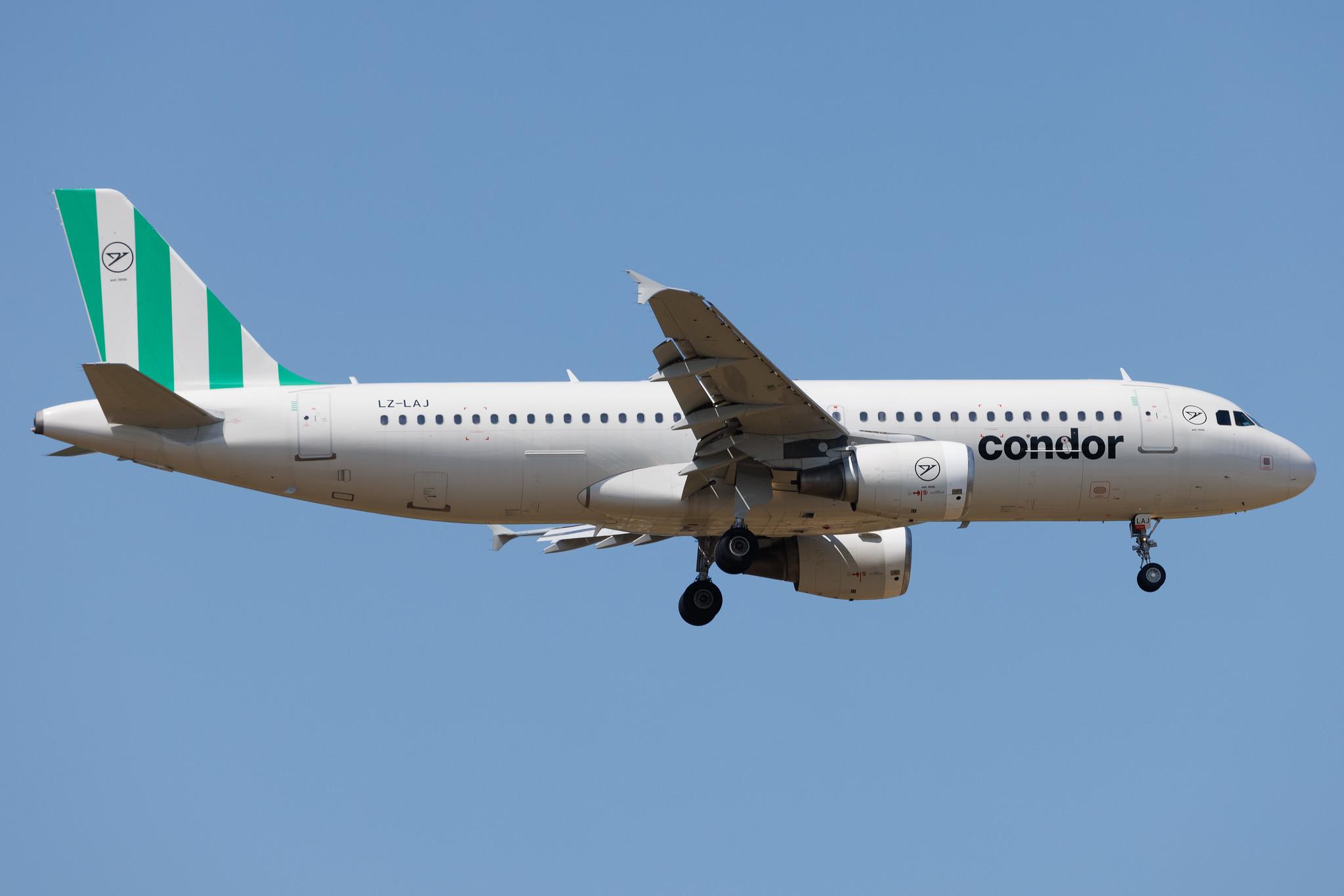 Frankfurt Airport: Condor (DE / CFG) | Operator: European Air Charter | Airbus A320-214 A320 | LZ-LAJ | MSN 02764