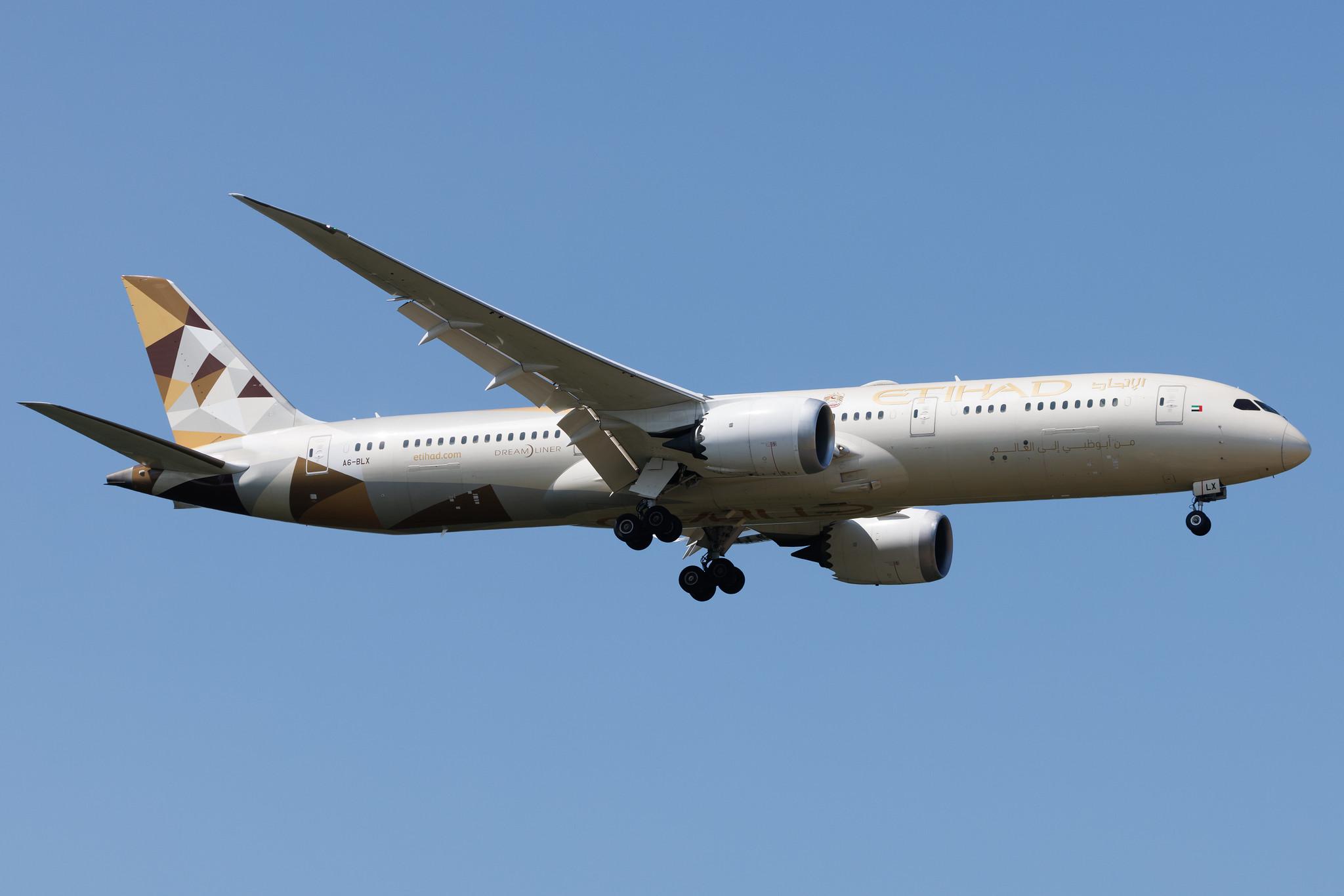 Frankfurt Airport: Etihad Airways (EY / ETD) | Boeing 787-9 Dreamliner B789 | A6-BLX | MSN 39666