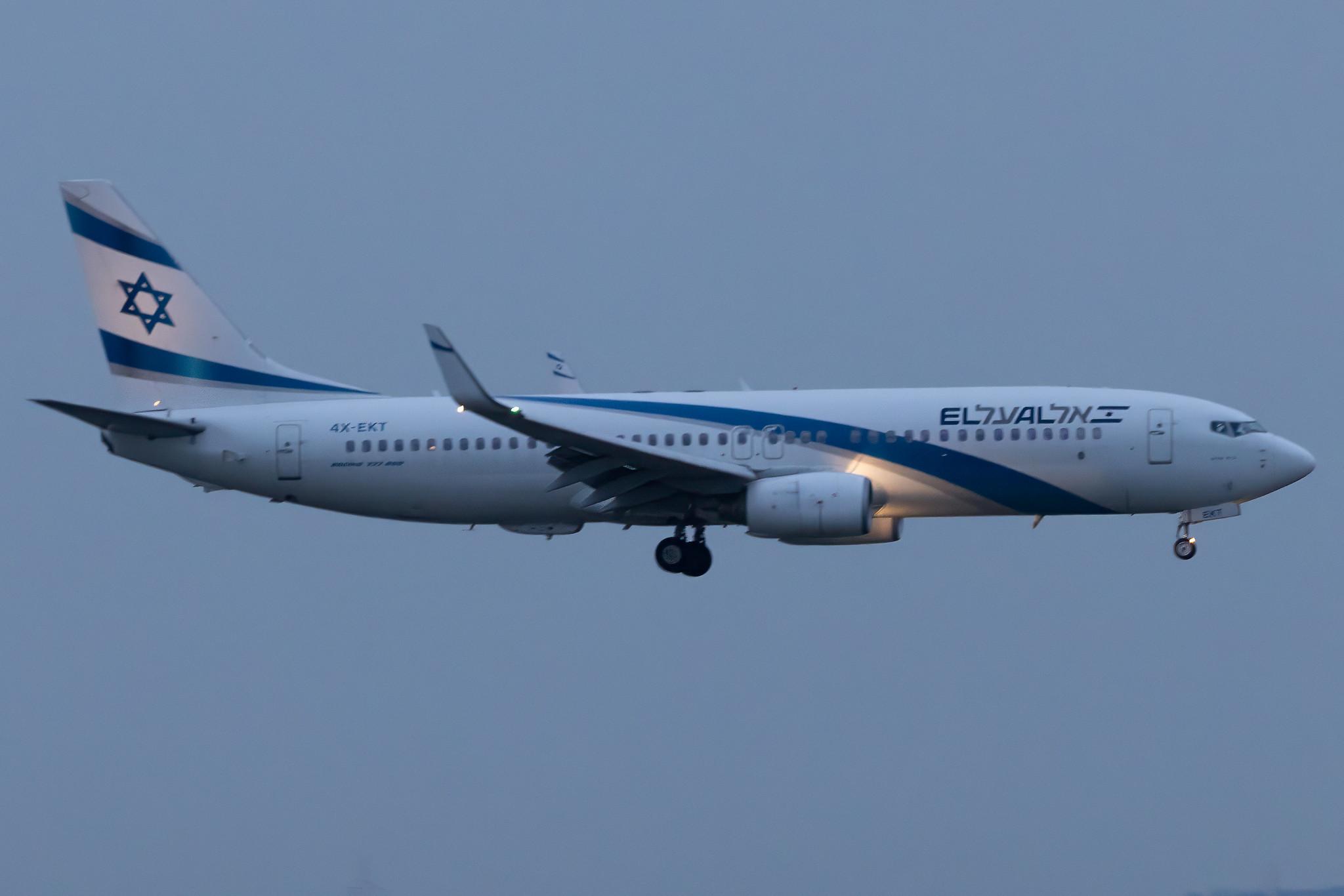 Frankfurt Airport: El Al (LY / ELY) | Boeing 737-8BK B738 | 4X-EKT | MSN 33030