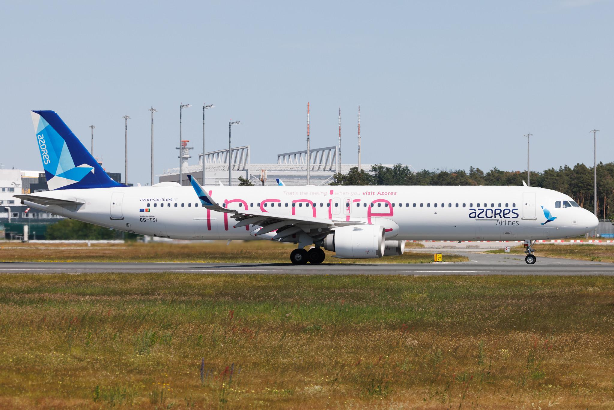 Frankfurt Airport: Azores Airlines (S4 / RZO) | Livery: Inspire Livery | Airbus A321-253NX A21N | CS-TSI | MSN 10074