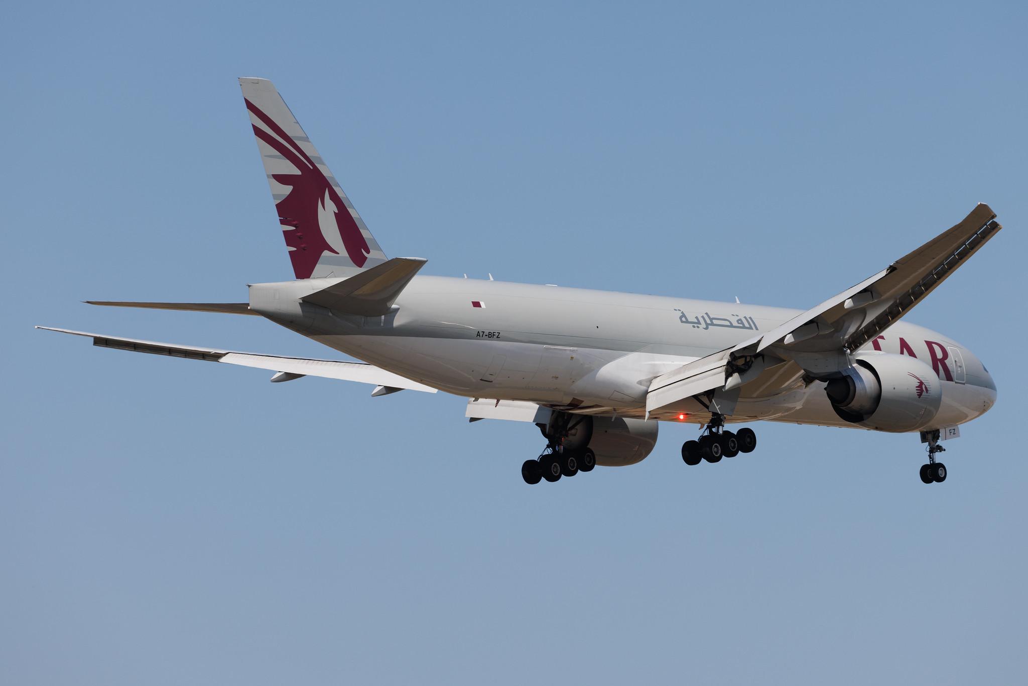 Frankfurt Airport: Qatar Cargo (QR / QTR) | Operator: Qatar Airways | Boeing 777-F B77L | A7-BFZ | MSN 66872