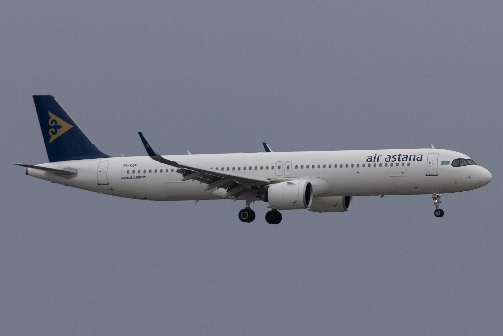 Frankfurt Airport: Air Astana (KC / KZR) | Airbus A321-271NX A21N | EI-KGF | MSN 10427