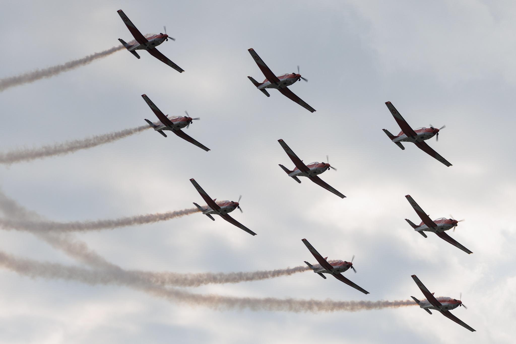 ANTIDOTUM Airshow Leszno: Swiss PC-7 TEAM