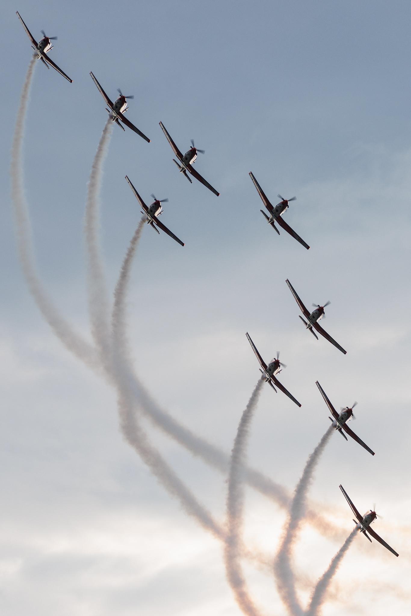 ANTIDOTUM Airshow Leszno: Swiss PC-7 TEAM