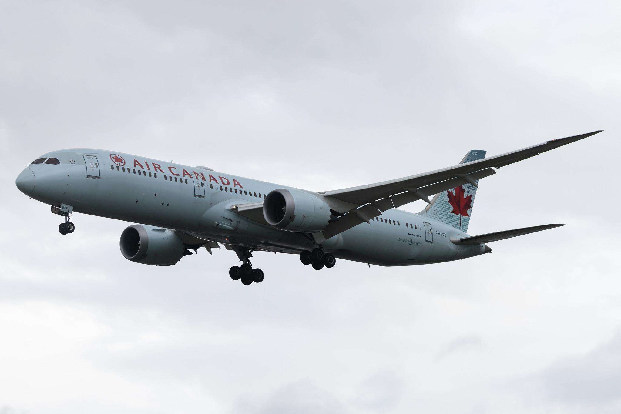 London Heathrow: Air Canada (AC / ACA) | Boeing 787-9 Dreamliner B789 | C-FGDZ | MSN 37173