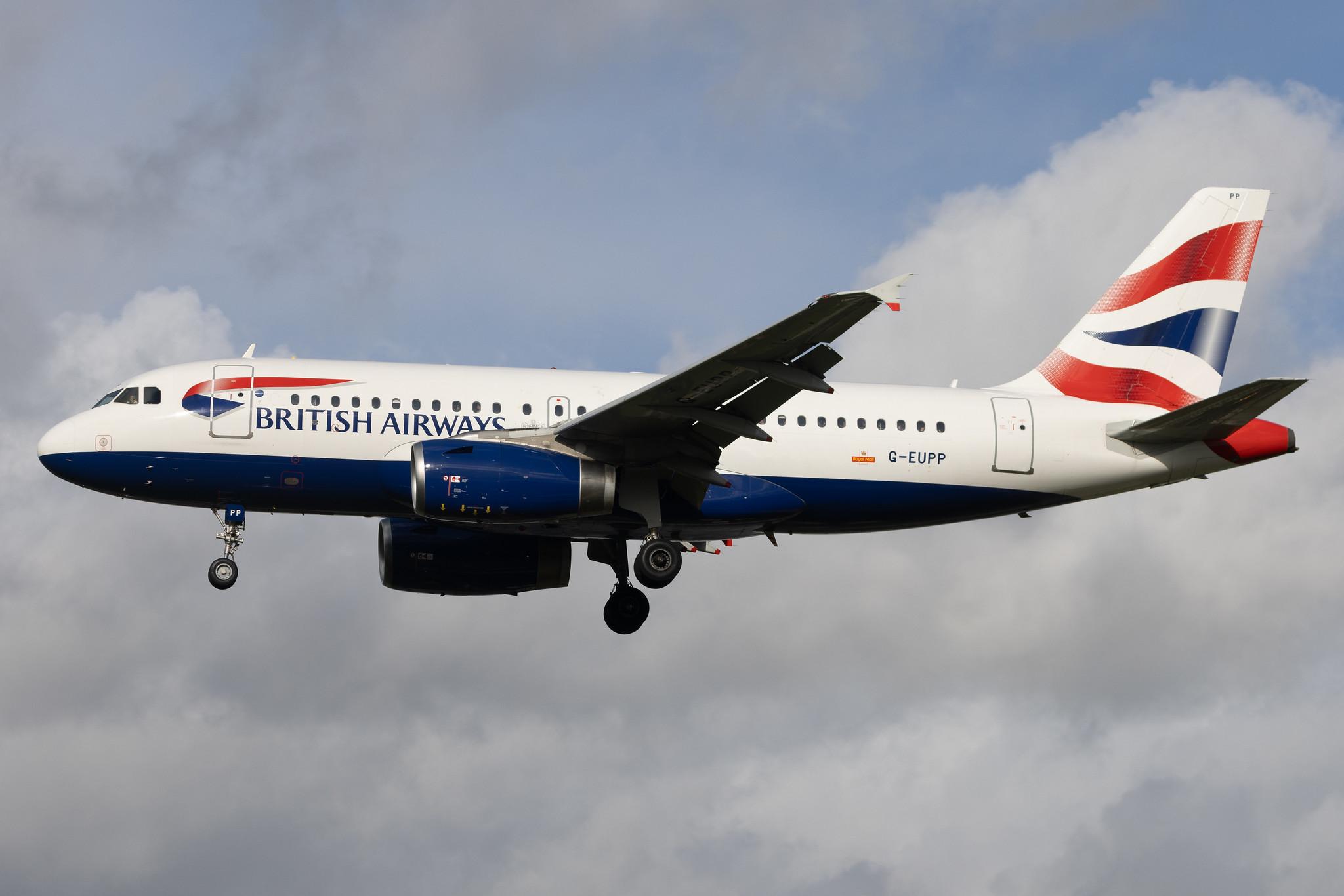 London Heathrow: British Airways (BA / BAW) | Airbus A319-131 A319 | G-EUPP | MSN 1295