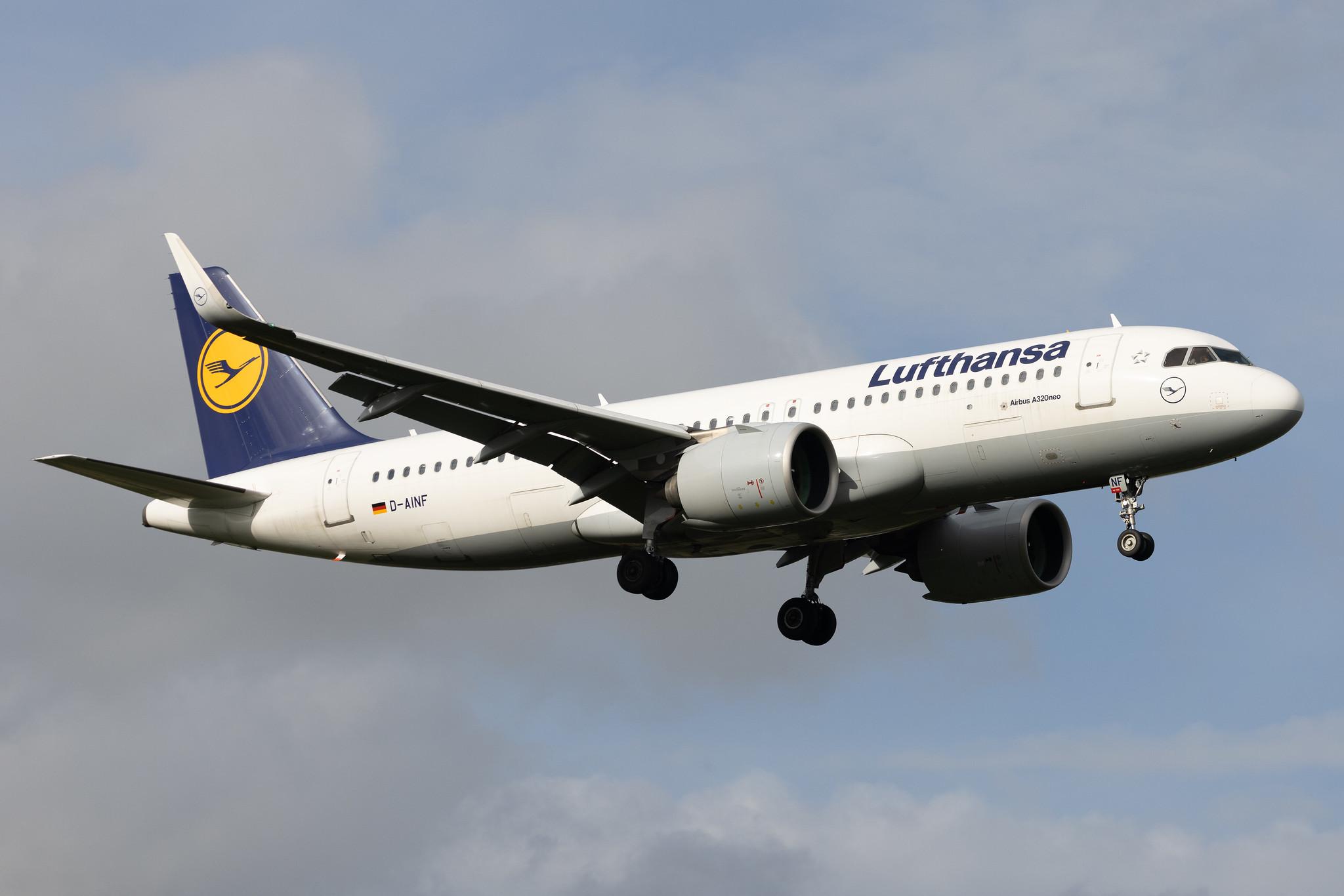 London Heathrow: Lufthansa (LH / DLH) | Airbus A320-271N A20N | D-AINF | MSN 7577