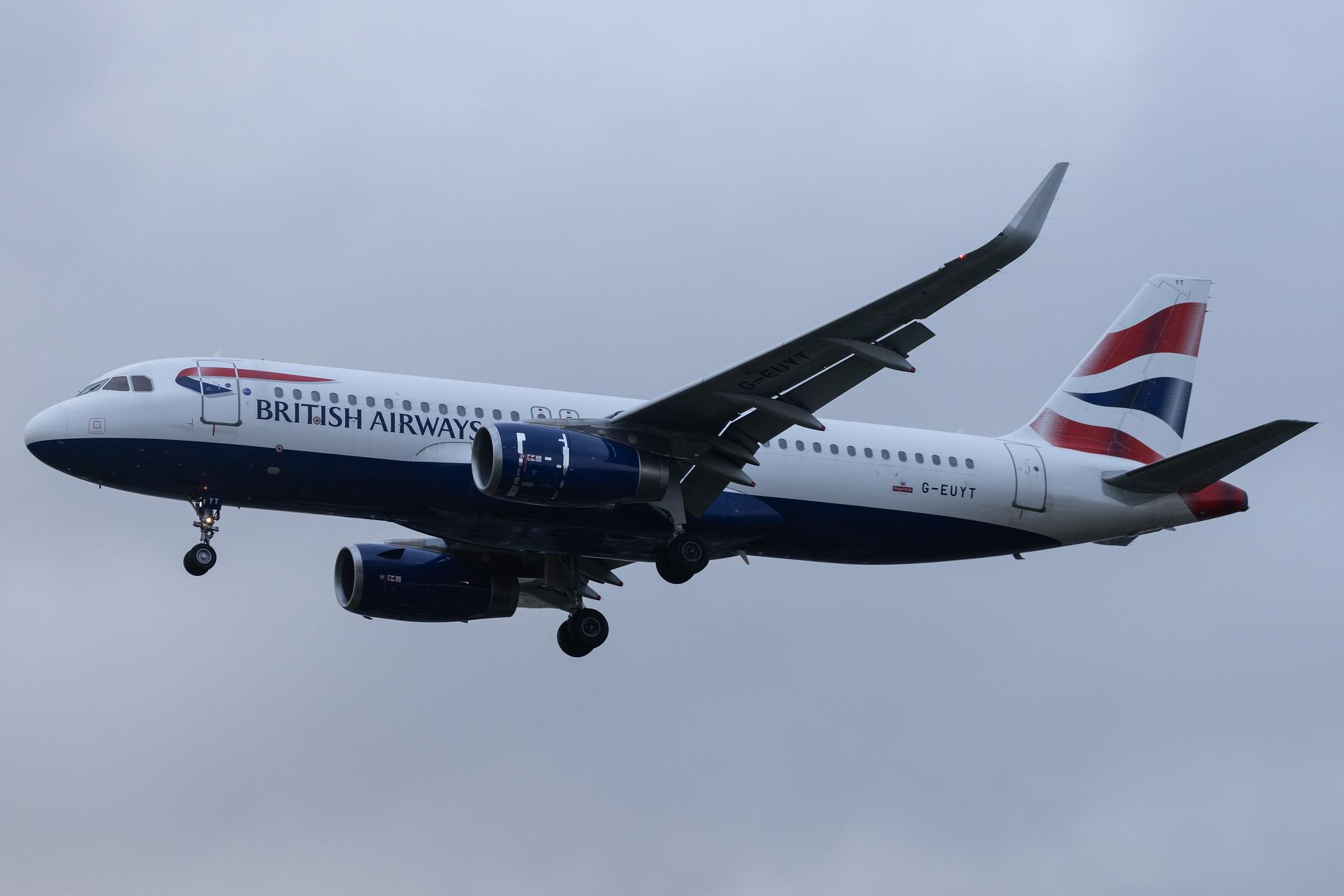 London Heathrow: British Airways (BA / BAW) | Airbus A320-232 A320 | G-EUYT | MSN 5985